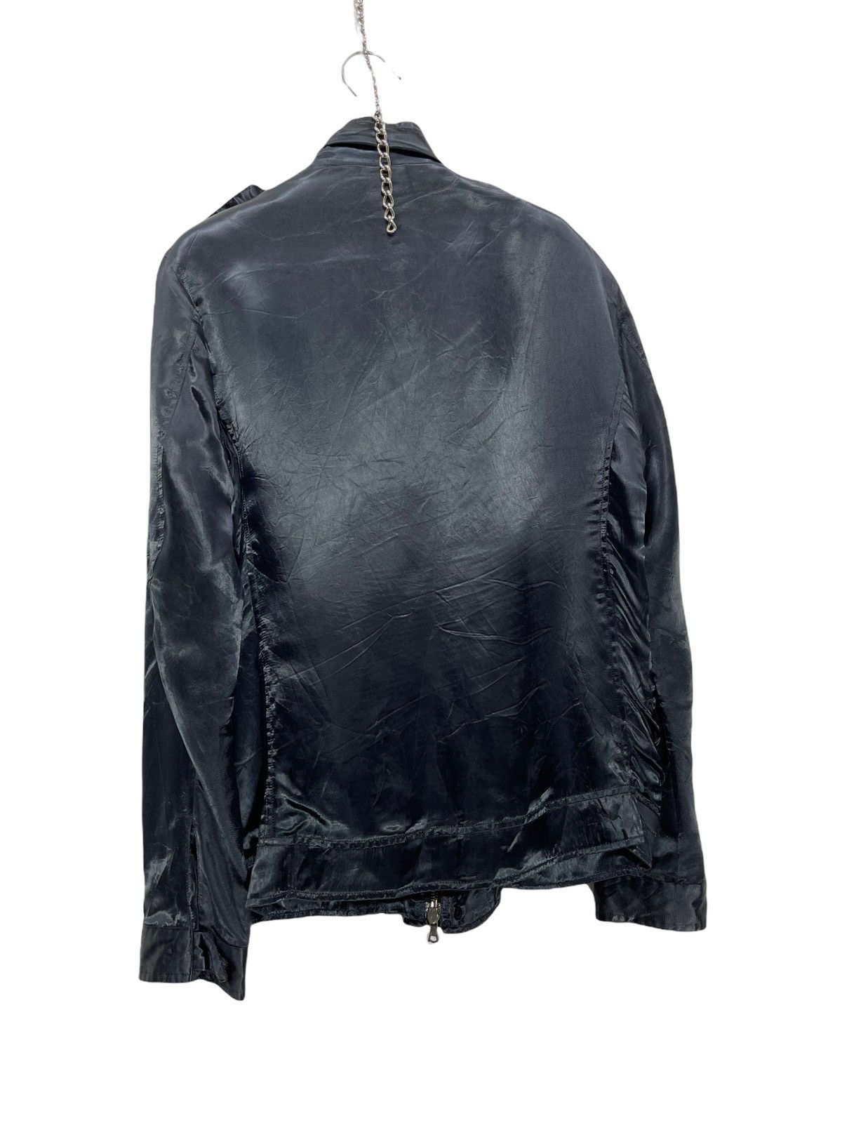 Lounge Lizard Made in Japan 100% Rayon Gloss Military Style Jacket 24🟩 Size US S / EU 44-46 / 1 - 6 Thumbnail