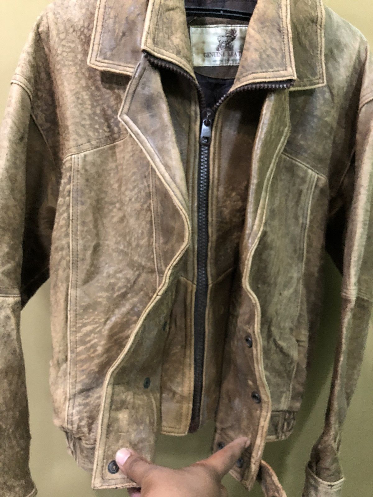 Genuine Leather Vintage Genuine Leather Jacket Size US M / EU 48-50 / 2 - 4 Thumbnail