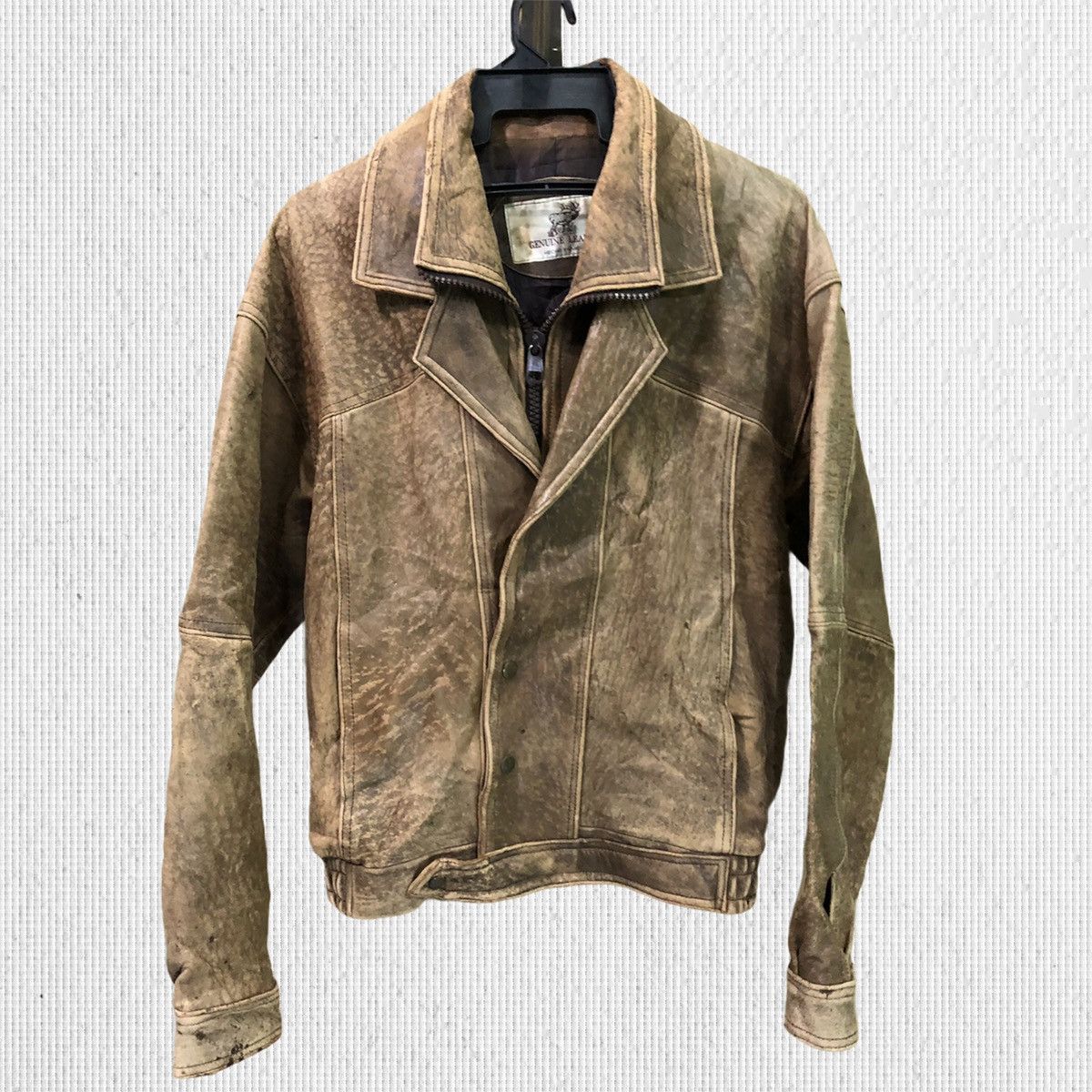 Genuine Leather Vintage Genuine Leather Jacket Size US M / EU 48-50 / 2 - 1 Thumbnail