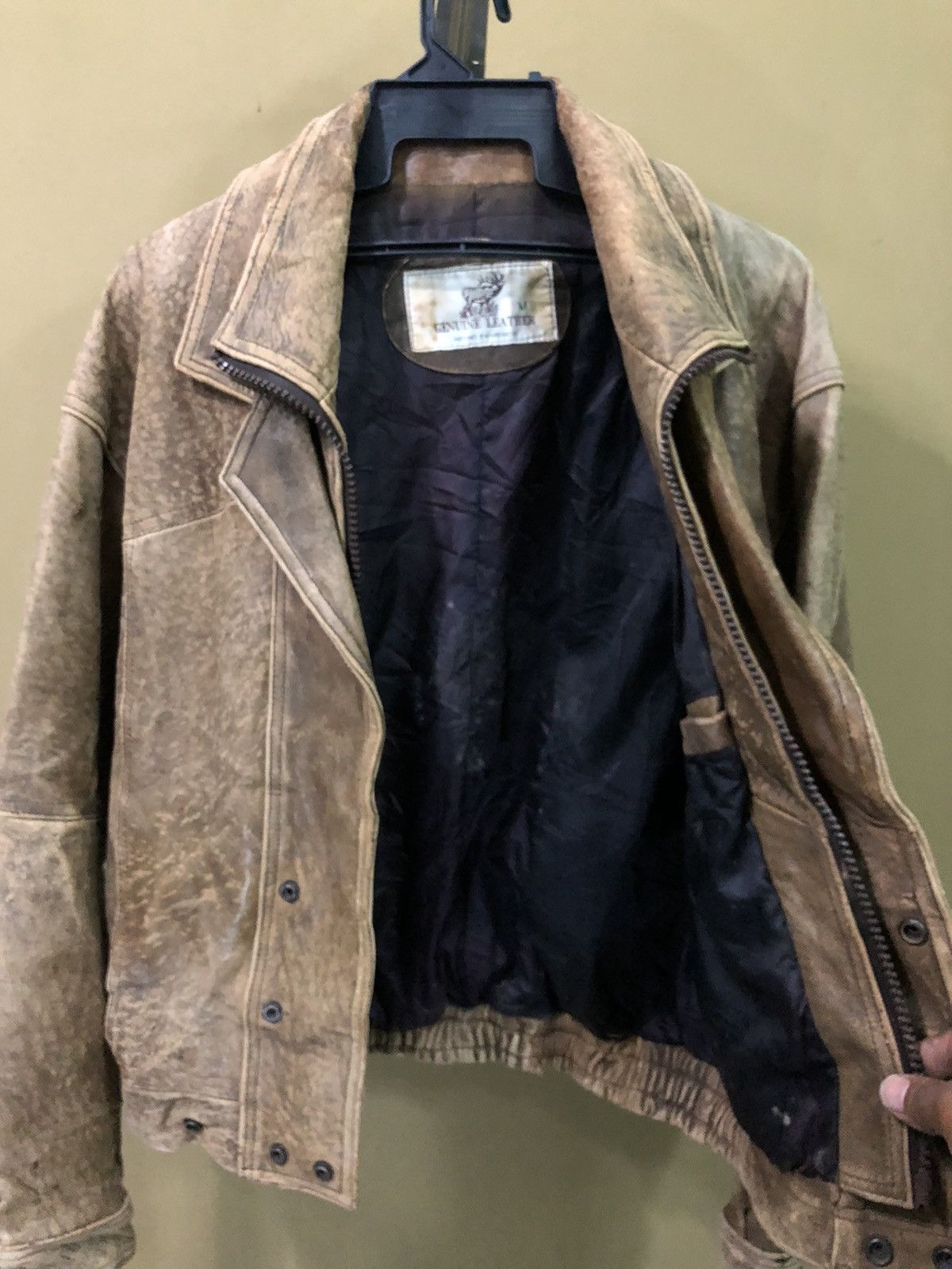 Genuine Leather Vintage Genuine Leather Jacket Size US M / EU 48-50 / 2 - 5 Thumbnail