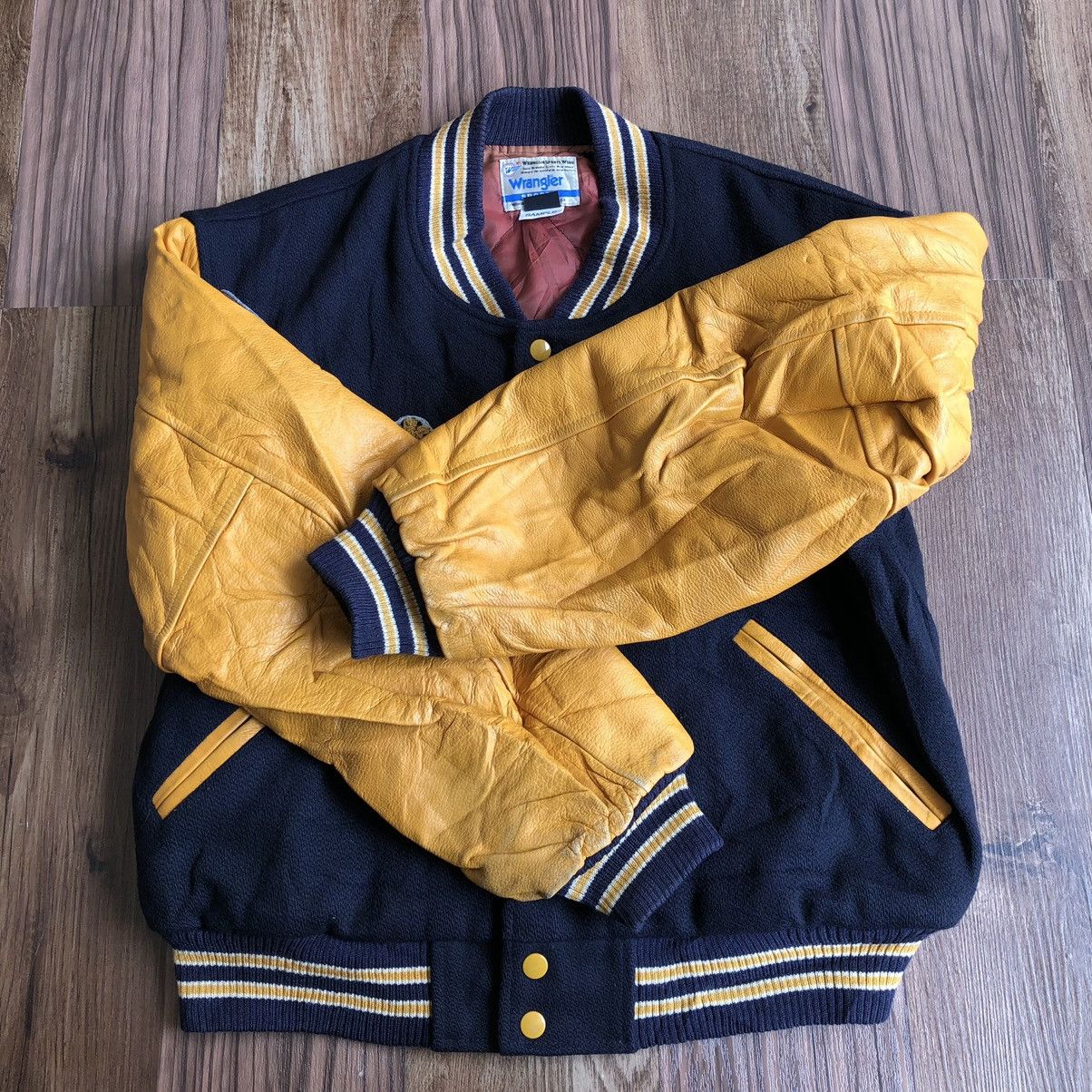 Vintage × Wrangler Vintage Wrangler Sport Wear Varsity Jacket Size US L / EU 52-54 / 3 - 4 Thumbnail