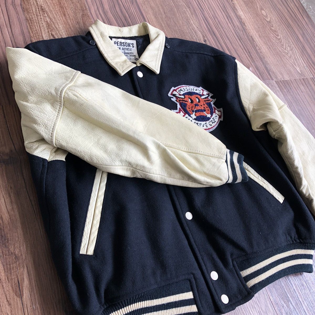 PERSON'S × Vintage Vintage Person’s Varsity Jacket Size US L / EU 52-54 / 3 - 3 Thumbnail