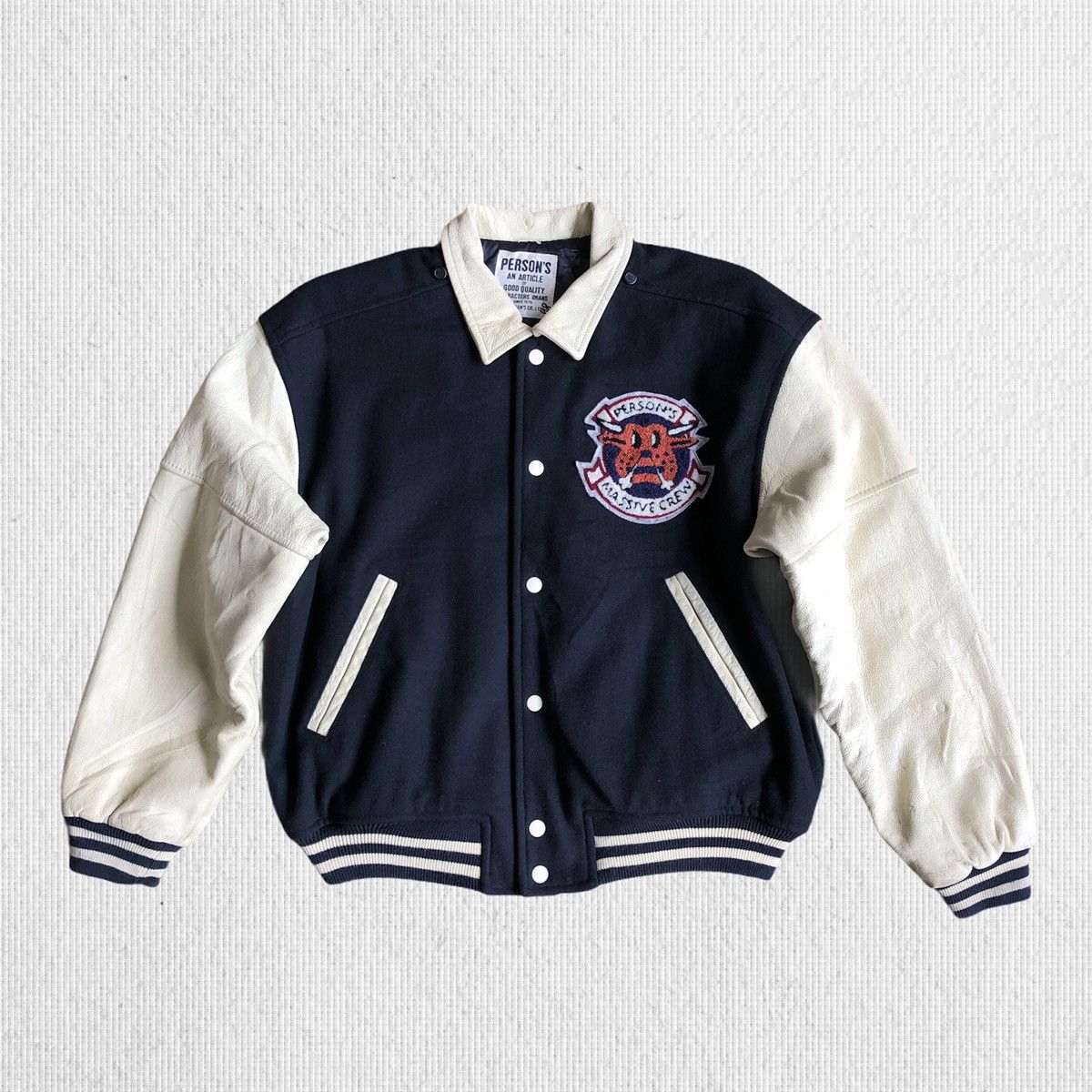 PERSON'S × Vintage Vintage Person’s Varsity Jacket Size US L / EU 52-54 / 3 - 1 Thumbnail