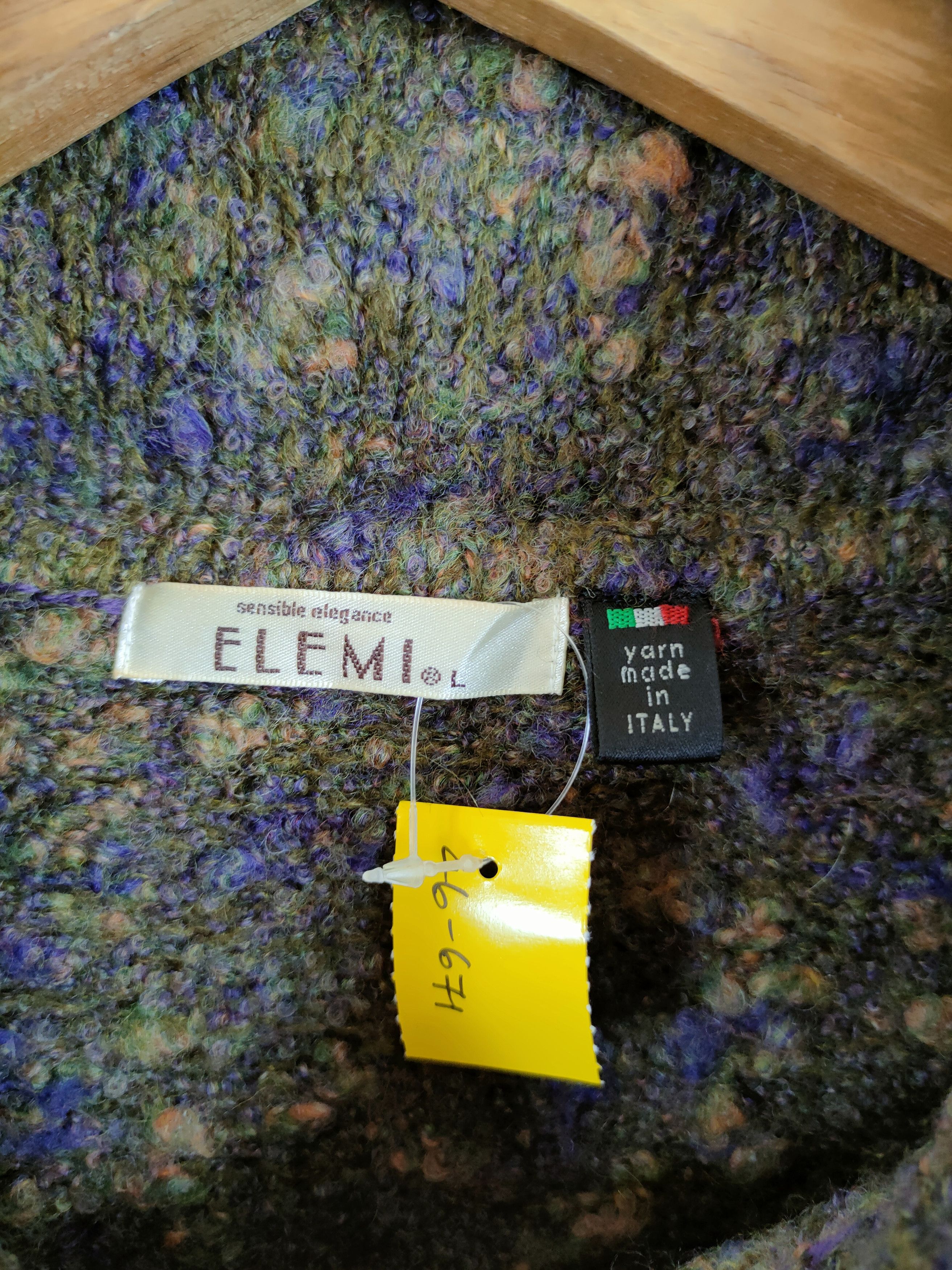 Vintage Elemi italian meticulous knitwear turtle neck #46-671 Size US M / EU 48-50 / 2 - 4 Thumbnail