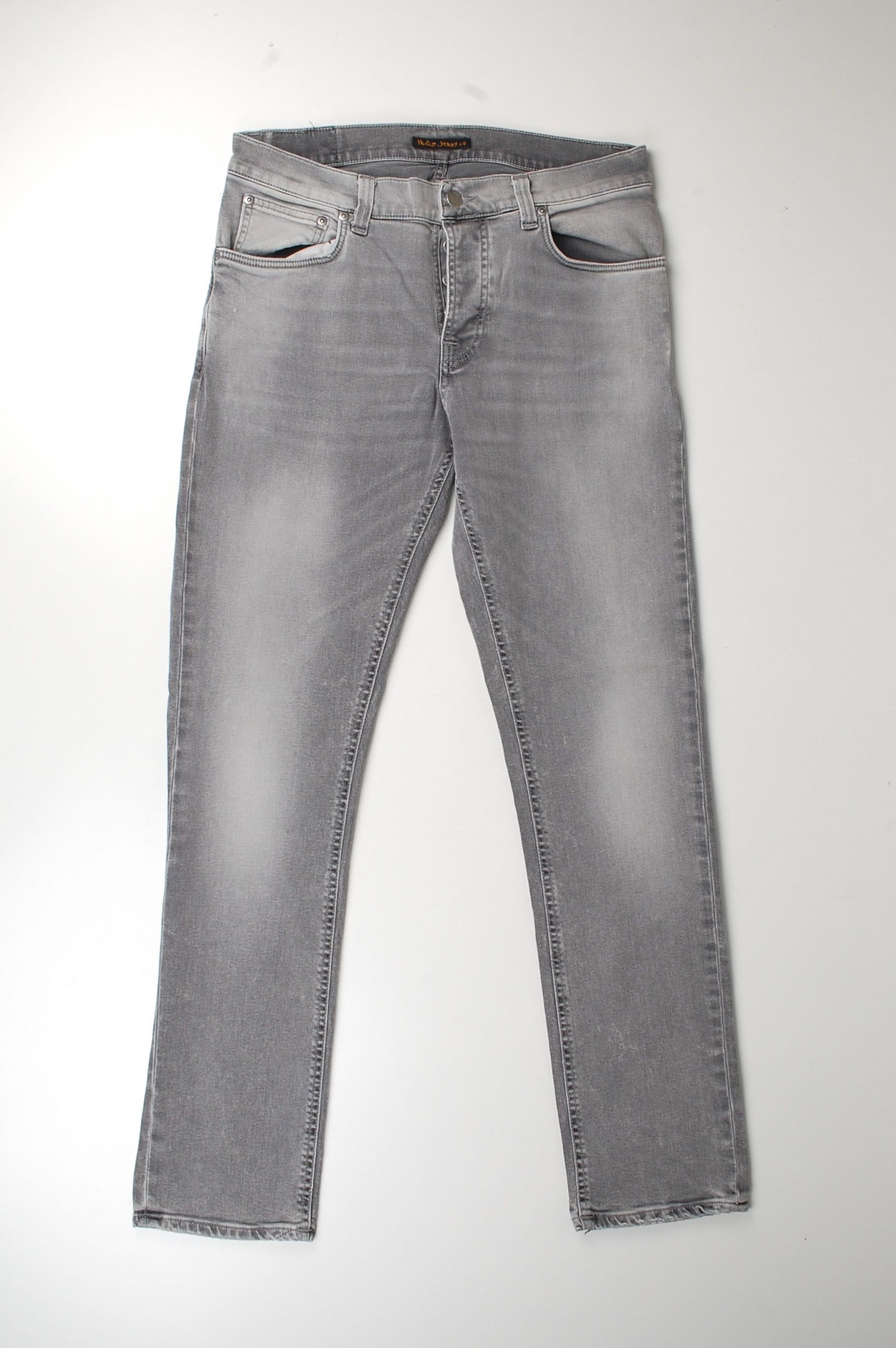 Nudie Jeans Nudie Jeans Grim Tim Light Grey Trashed Size US 31 - 1 Thumbnail