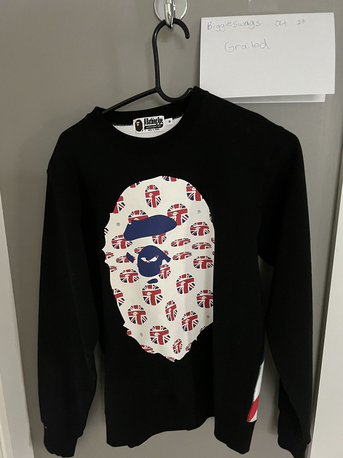 Bape Union Jack Ape Head Crewneck Size US M / EU 48-50 / 2 - 1 Thumbnail