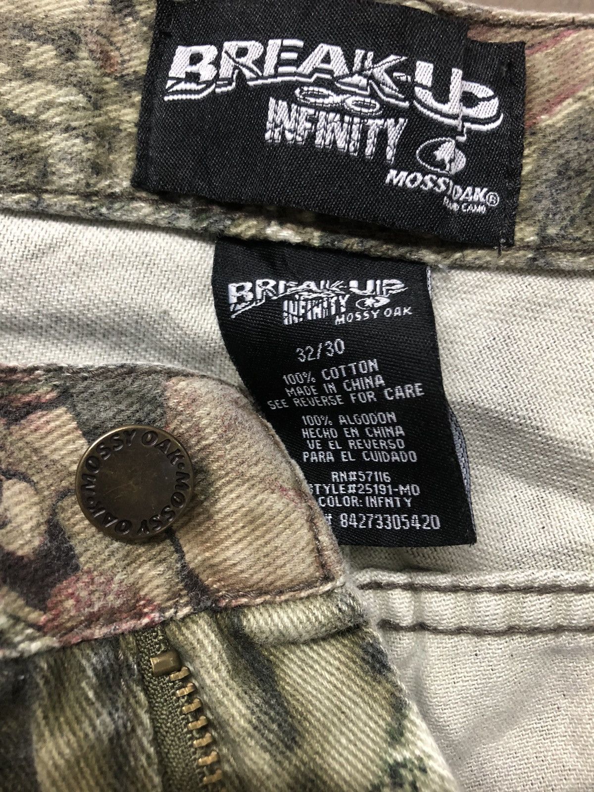 Japanese Brand RARE!! MOSSY OAK BREAK UP INFINITY REALTREE JEANS PANTS Size US 32 / EU 48 - 11 Thumbnail