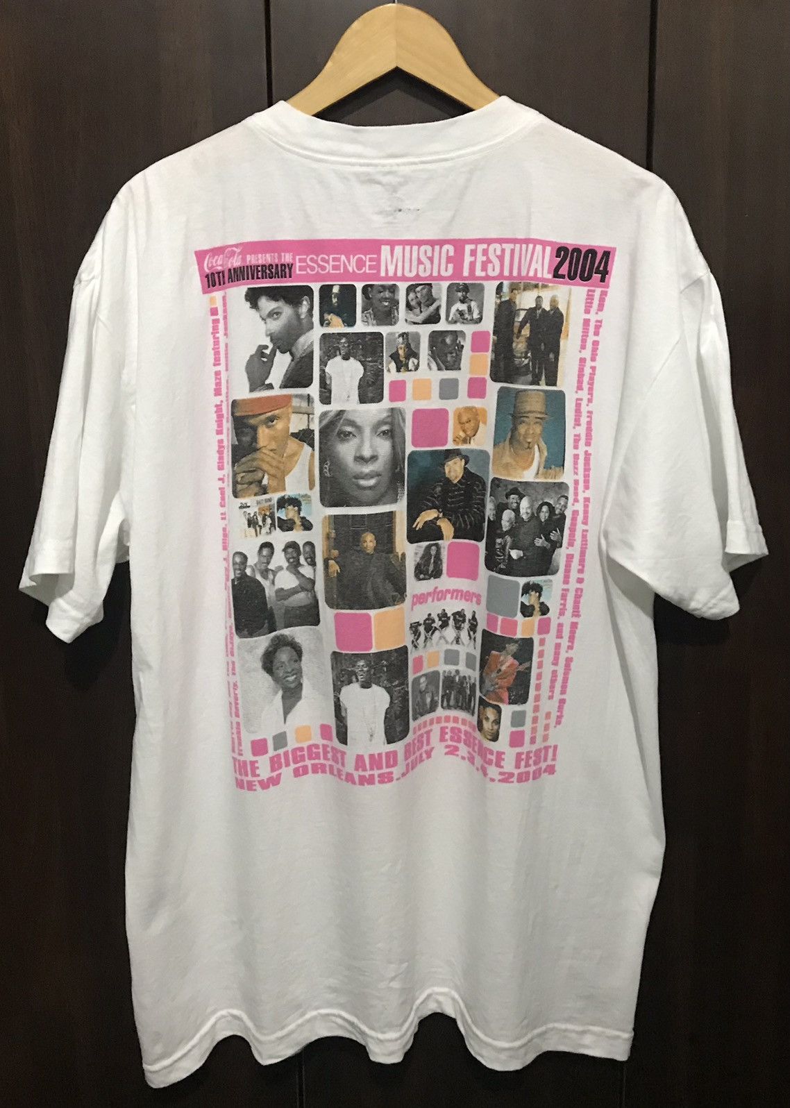 Band Tees × Rap Tees × Vintage Vintage 2004 Essence Music Festival Tshirt by Coca Cola Size US XL / EU 56 / 4 - 1 Thumbnail