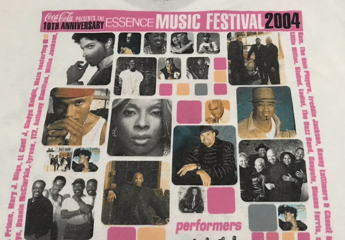 Band Tees × Rap Tees × Vintage Vintage 2004 Essence Music Festival Tshirt by Coca Cola Size US XL / EU 56 / 4 - 3 Thumbnail