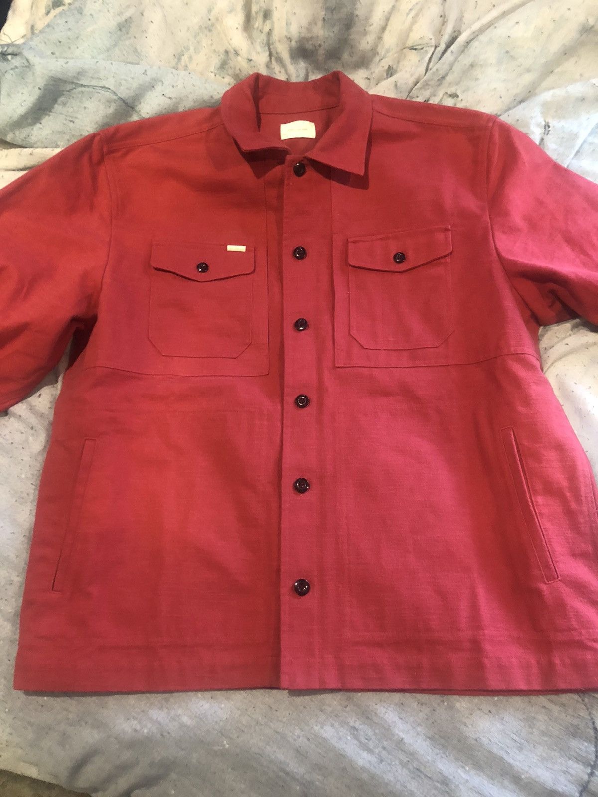 image of Aime Leon Dore Jean Jacket in Red, Men's (Size 2XL)