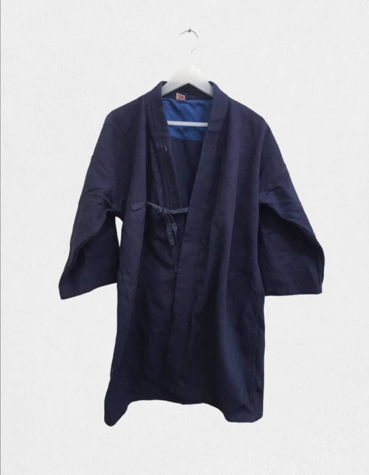 Japanese Brand Vintage Japanese Traditional Kimono Dark Indigo Size US M / EU 48-50 / 2 - 1 Thumbnail