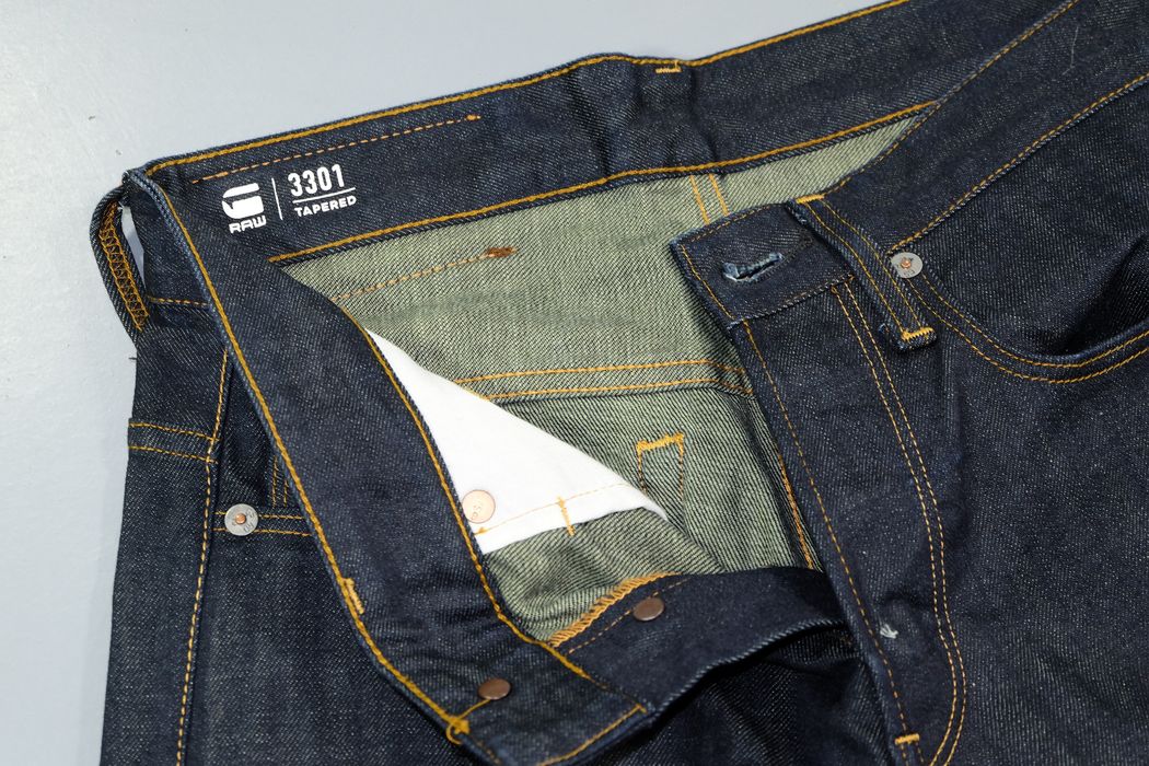 G Star Raw 3301 Slim Taper Raw Denim Jeans Grailed