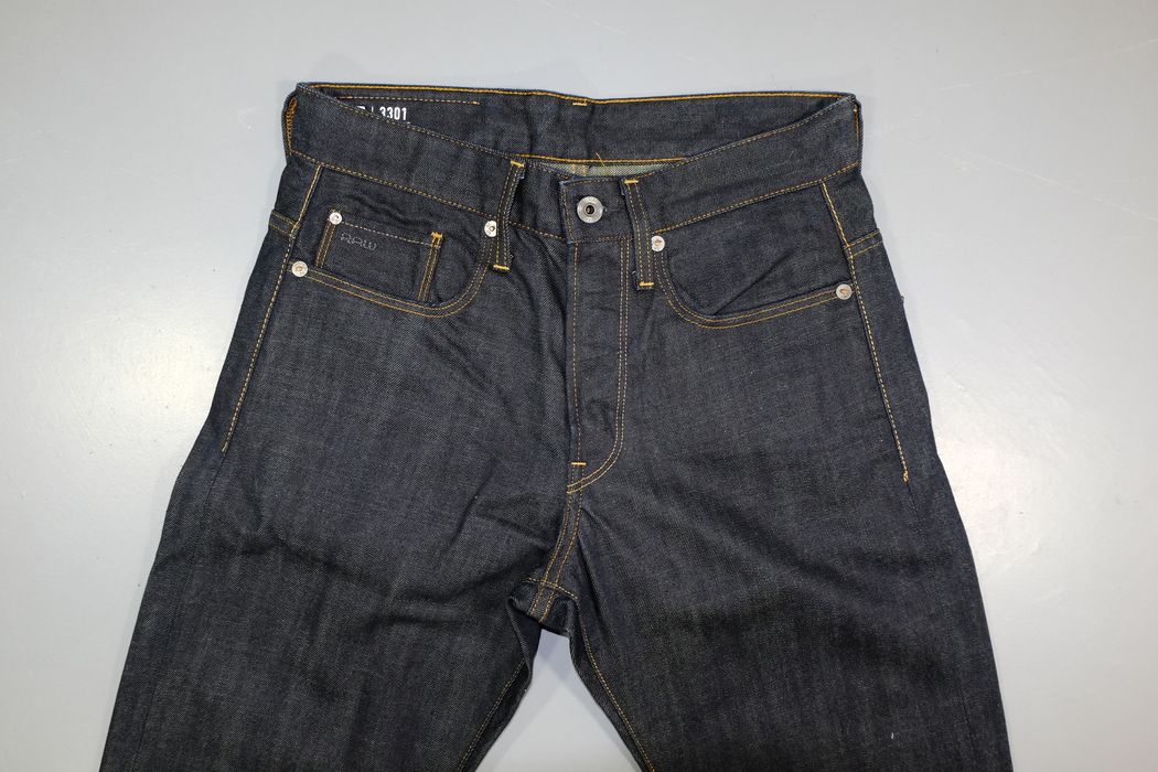 G Star Raw 3301 Slim Taper Raw Denim Jeans Grailed