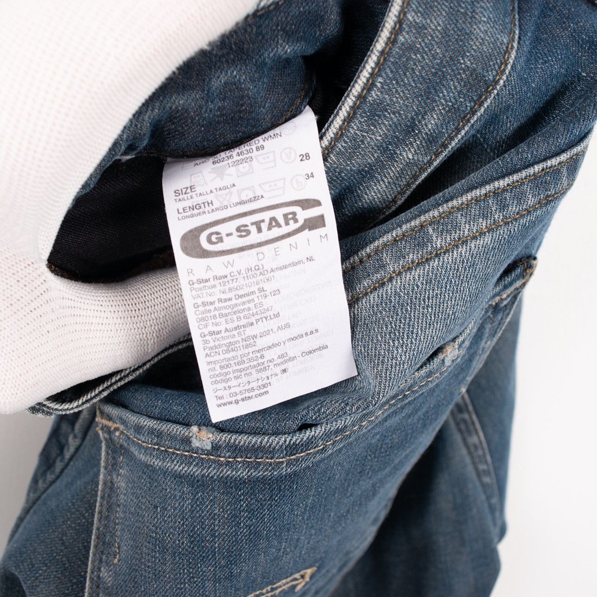 G-Star G-Star 3D Arc Tapered Skinny Fit Denim Jeans Size US 32 / EU 48 - 3 Thumbnail