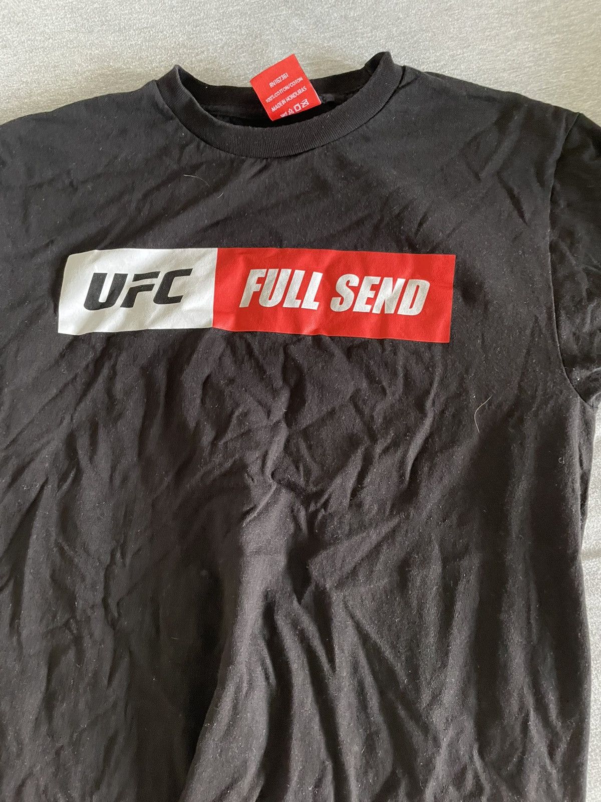 Full Send by Nelk Boys × Ufc Full Send x UFC Box Logo T-Shirt (Black ...