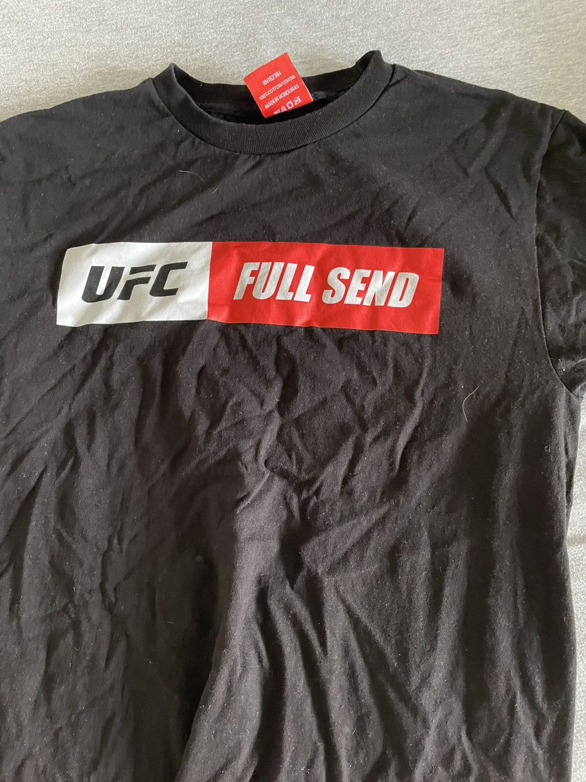 Ufc Full Send x UFC Box Logo T-Shirt (Black) | Grailed