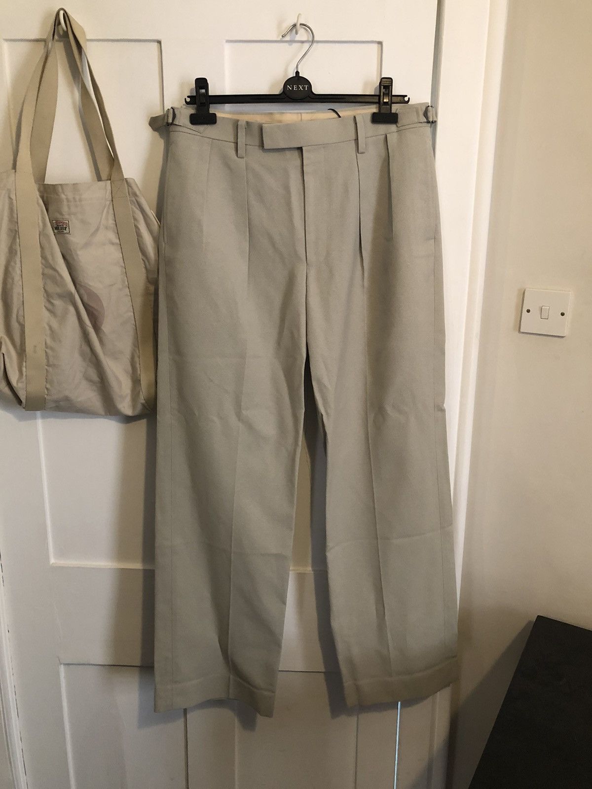 Auralee Wool Washi Amunzen Wide Slacks | Grailed