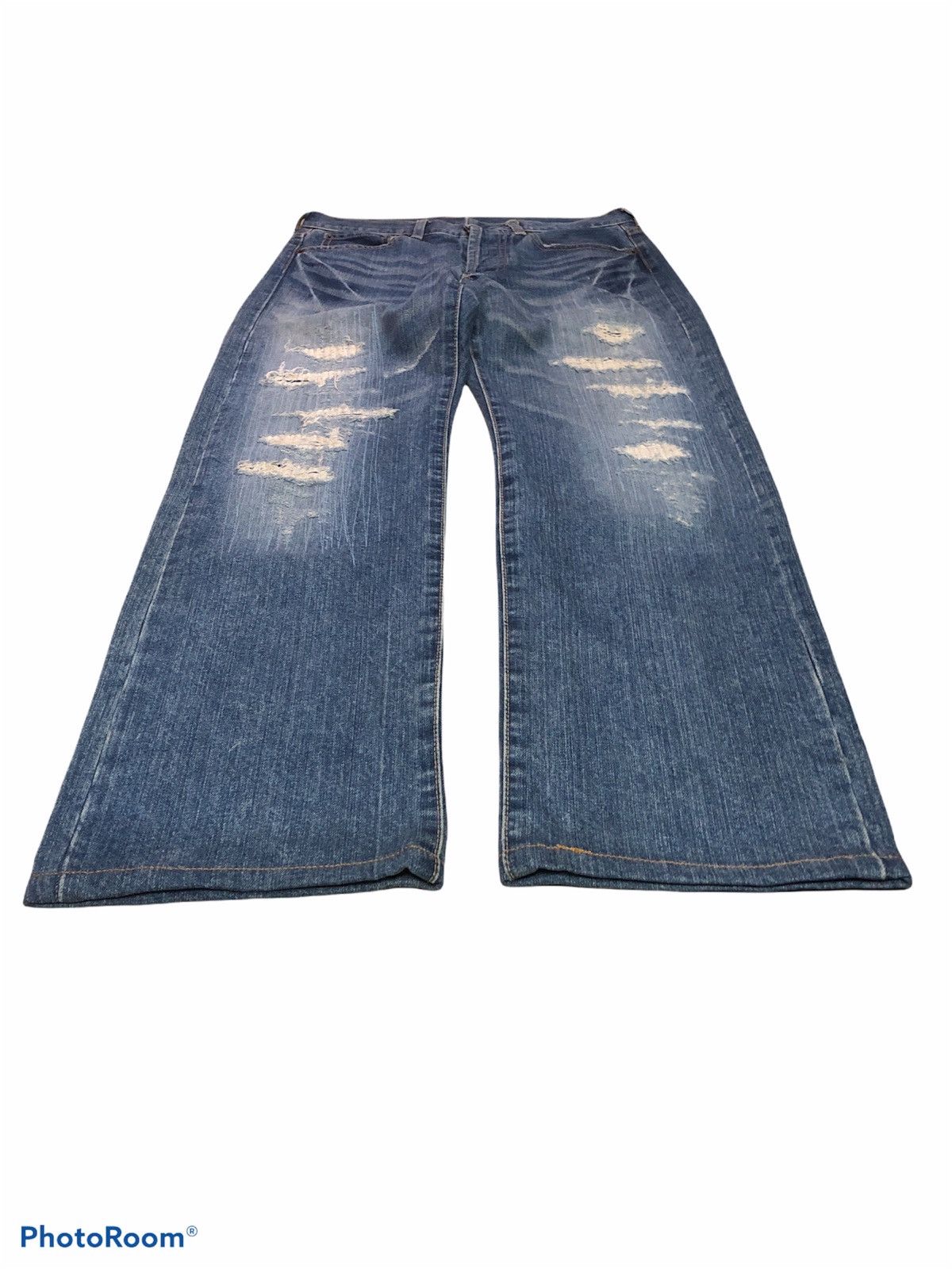 Takeo Kikuchi REMAKE DISTRESSED DENIM BY “TAKEO KIKUCHI” Size US 30 / EU 46 - 9 Thumbnail