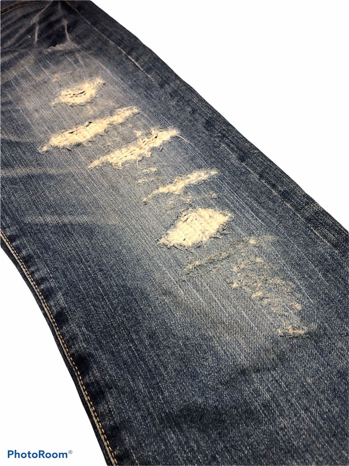 Takeo Kikuchi REMAKE DISTRESSED DENIM BY “TAKEO KIKUCHI” Size US 30 / EU 46 - 11 Thumbnail