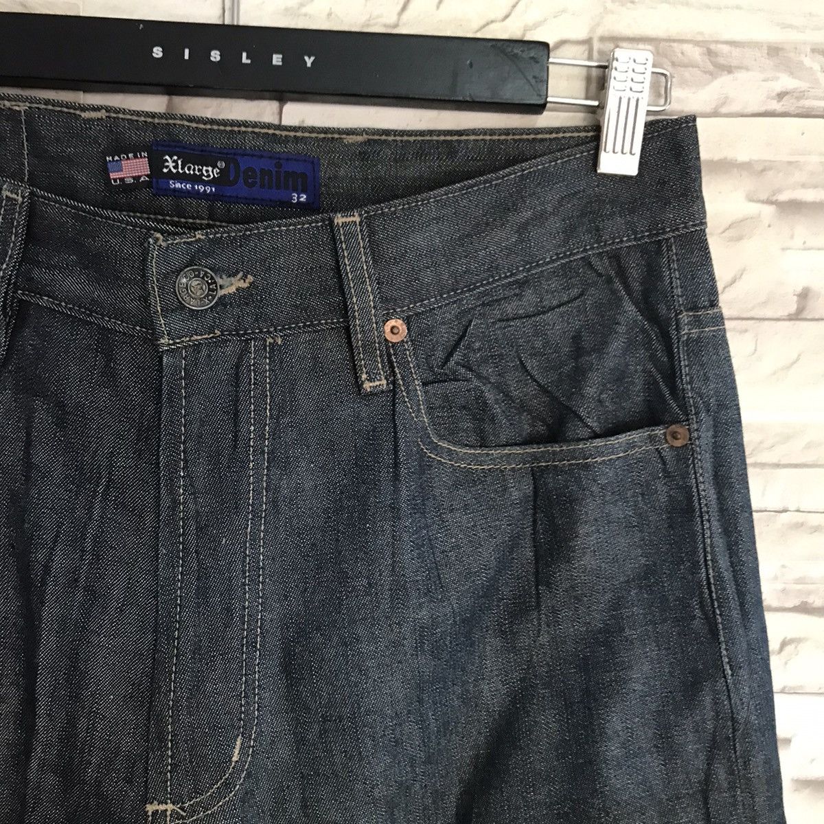 X-LARGE Vintage 90s XLARGE Denim Full Print Made in USA Size US 32 / EU 48 - 7 Thumbnail
