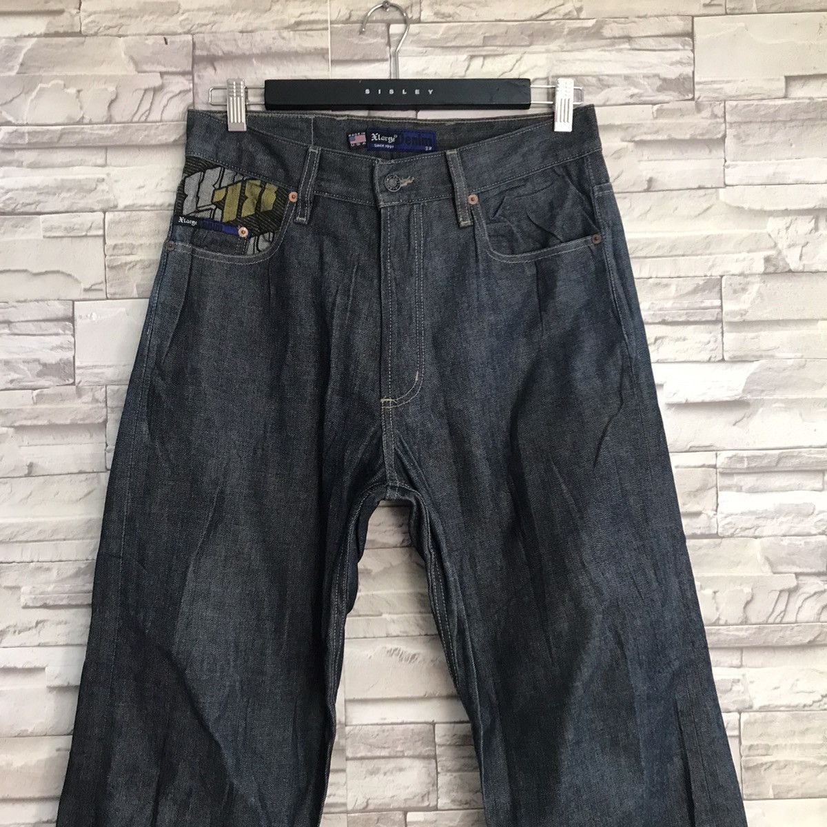 X-LARGE Vintage 90s XLARGE Denim Full Print Made in USA Size US 32 / EU 48 - 5 Thumbnail
