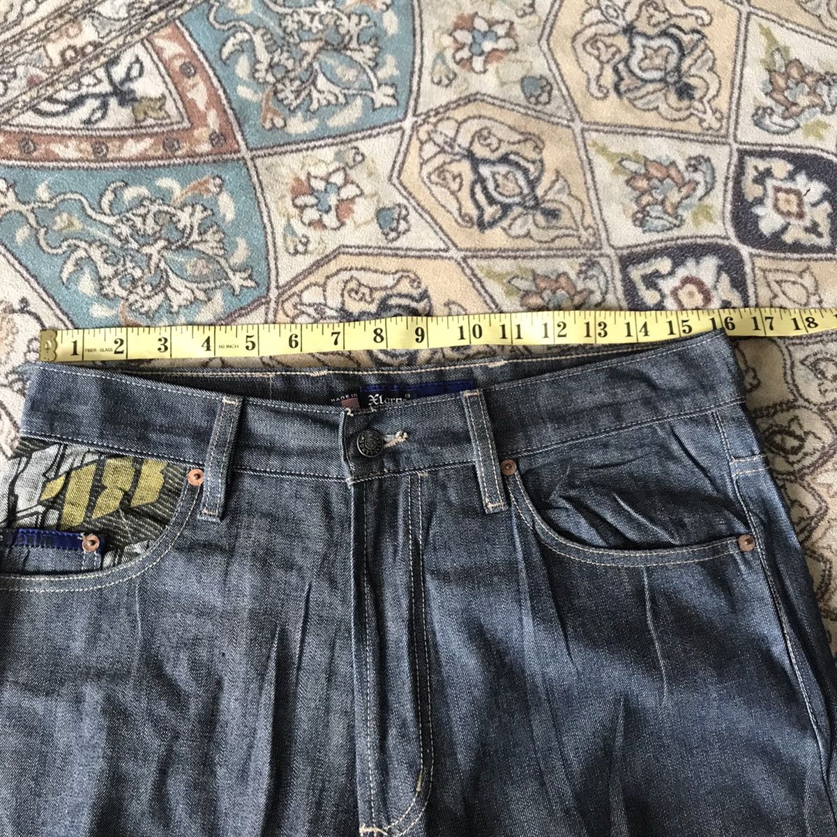 X-LARGE Vintage 90s XLARGE Denim Full Print Made in USA Size US 32 / EU 48 - 16 Thumbnail