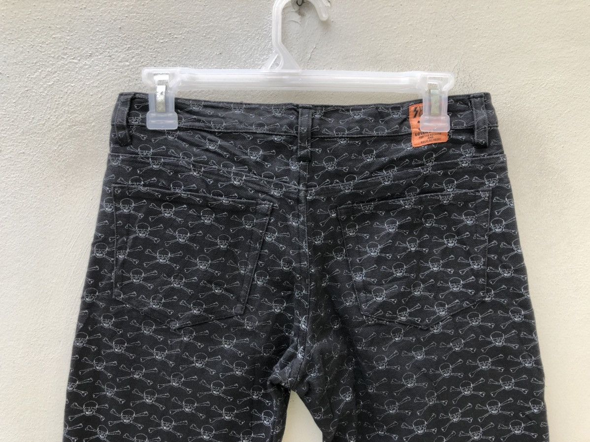 Super Lovers Lover’s Rock Japan Skull Cross Bone Monogram Denim Pant Size US 28 / EU 44 - 16 Thumbnail
