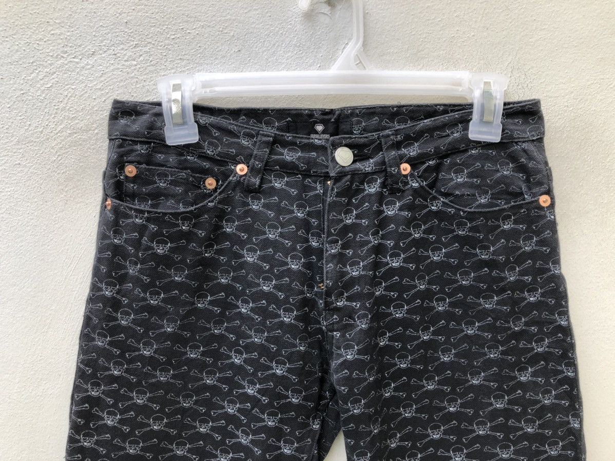 Super Lovers Lover’s Rock Japan Skull Cross Bone Monogram Denim Pant Size US 28 / EU 44 - 7 Thumbnail