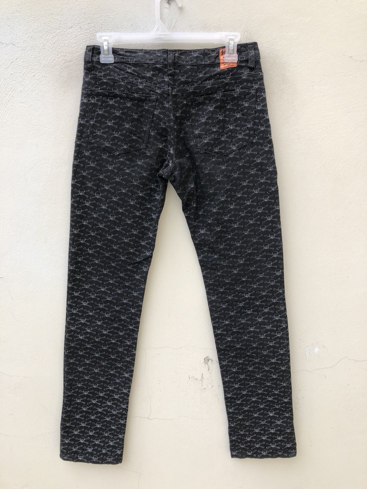 Super Lovers Lover’s Rock Japan Skull Cross Bone Monogram Denim Pant Size US 28 / EU 44 - 15 Thumbnail