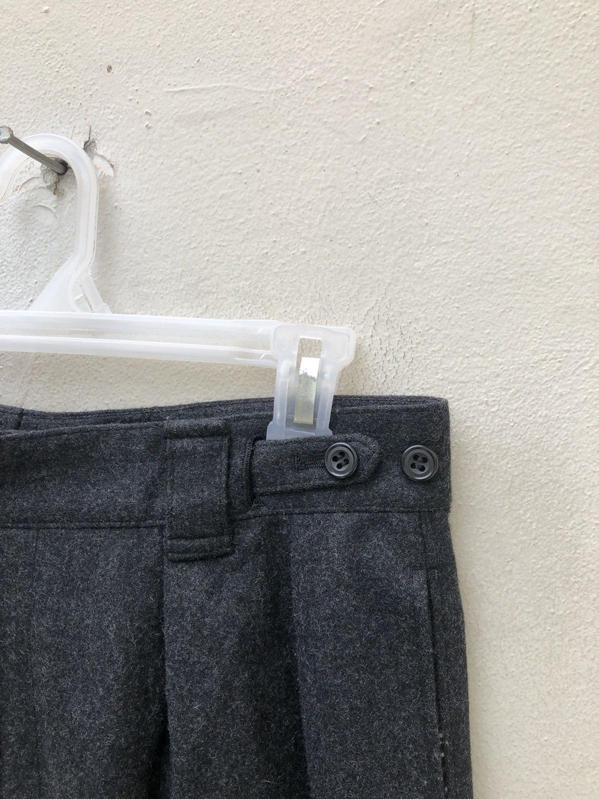 Japanese Brand Vintage 80s Jun Men Japan Black Wool Gurkha Trouser Pant Size US 30 / EU 46 - 4 Thumbnail