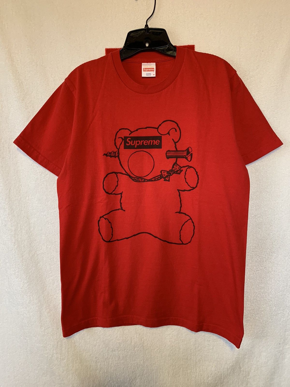 Supreme SS15 Supreme Undercover Bear Box Logo Tee Shirt Red | Grailed