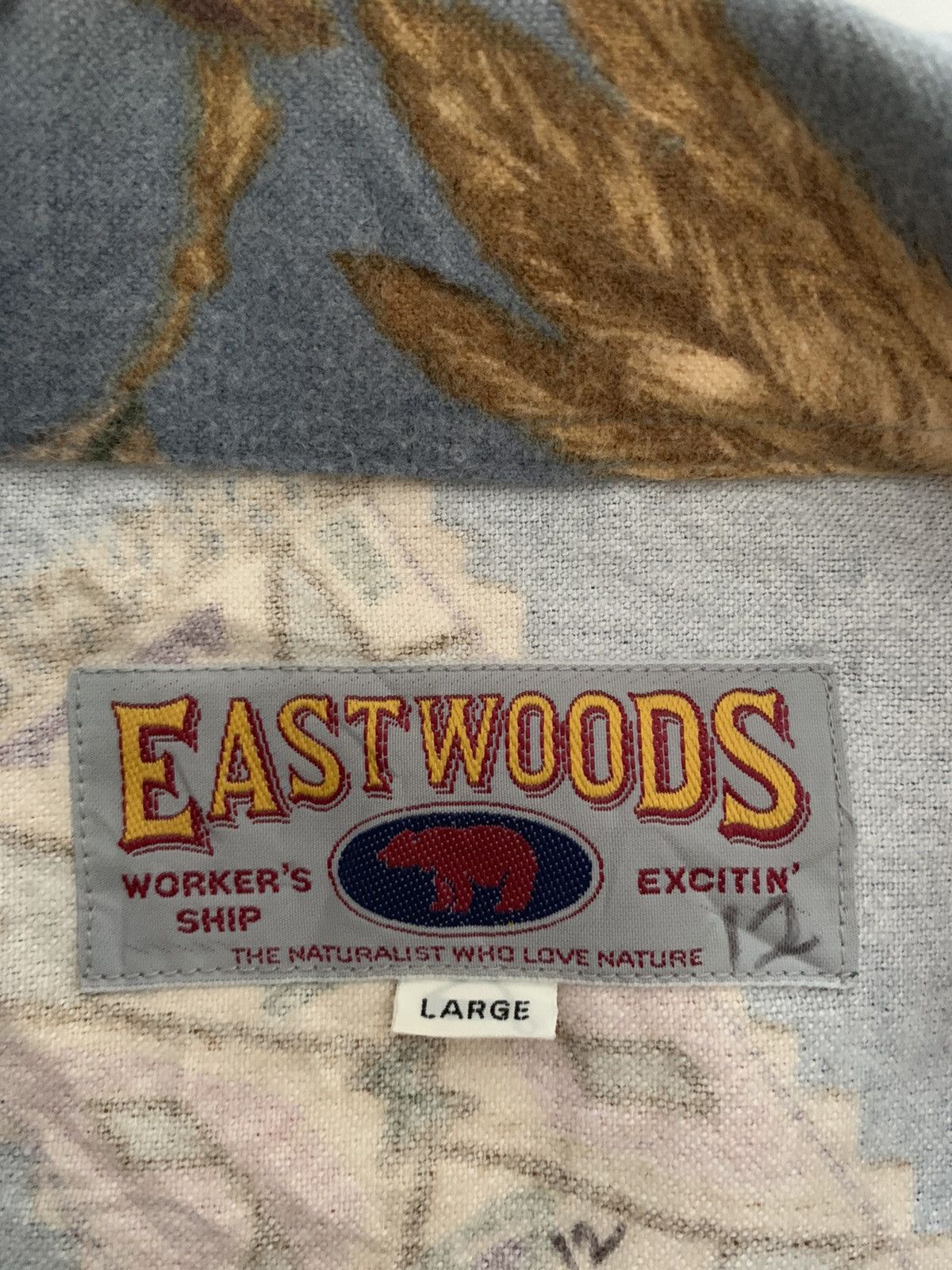 Vintage eastwoods flanel button up overprint archery bow