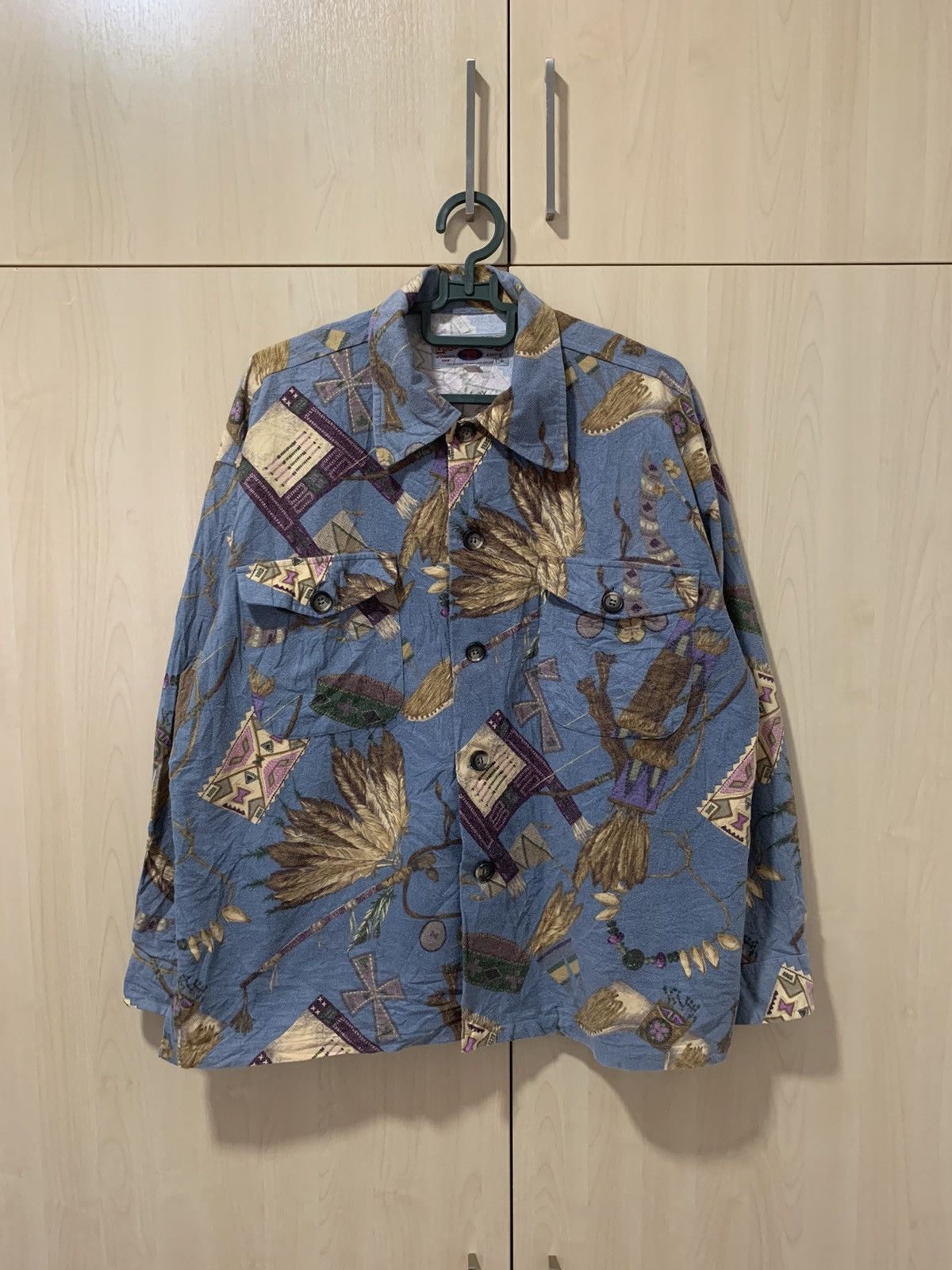Vintage eastwoods flanel button up overprint archery bow