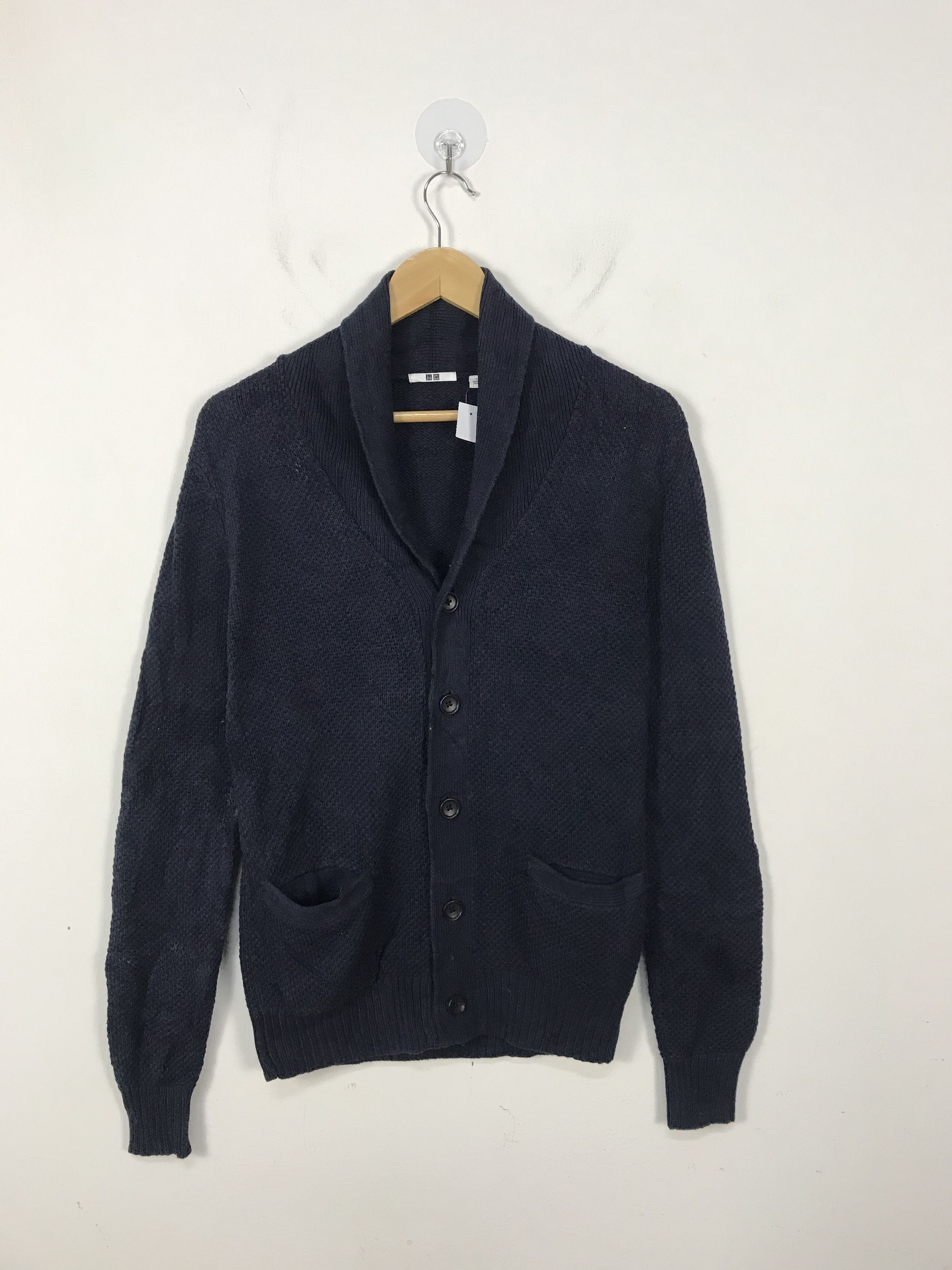 Aran Isles Knitwear Cardigan Uniqlo Uniqlo Shawl Collar Knit Cardigan 2775 Grailed