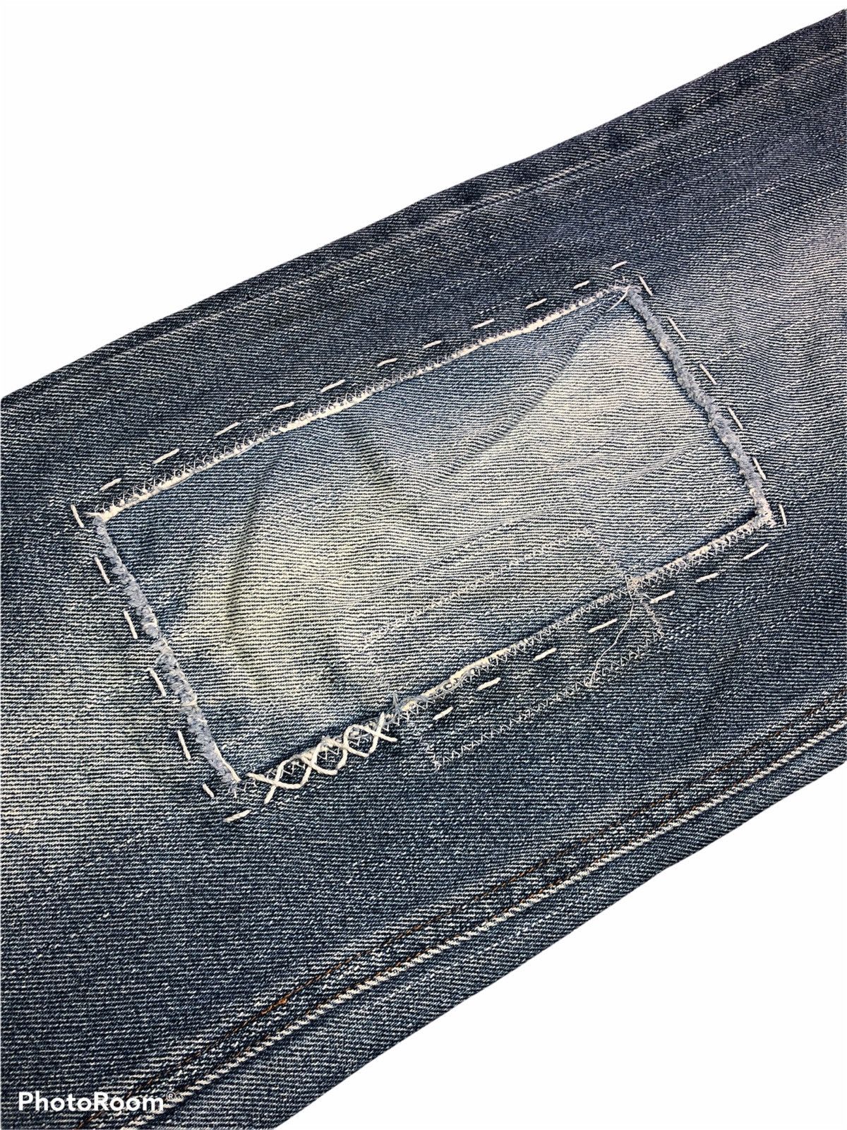 Japanese Brand patchwork distressed denim by better than one Size US 31 - 6 Thumbnail