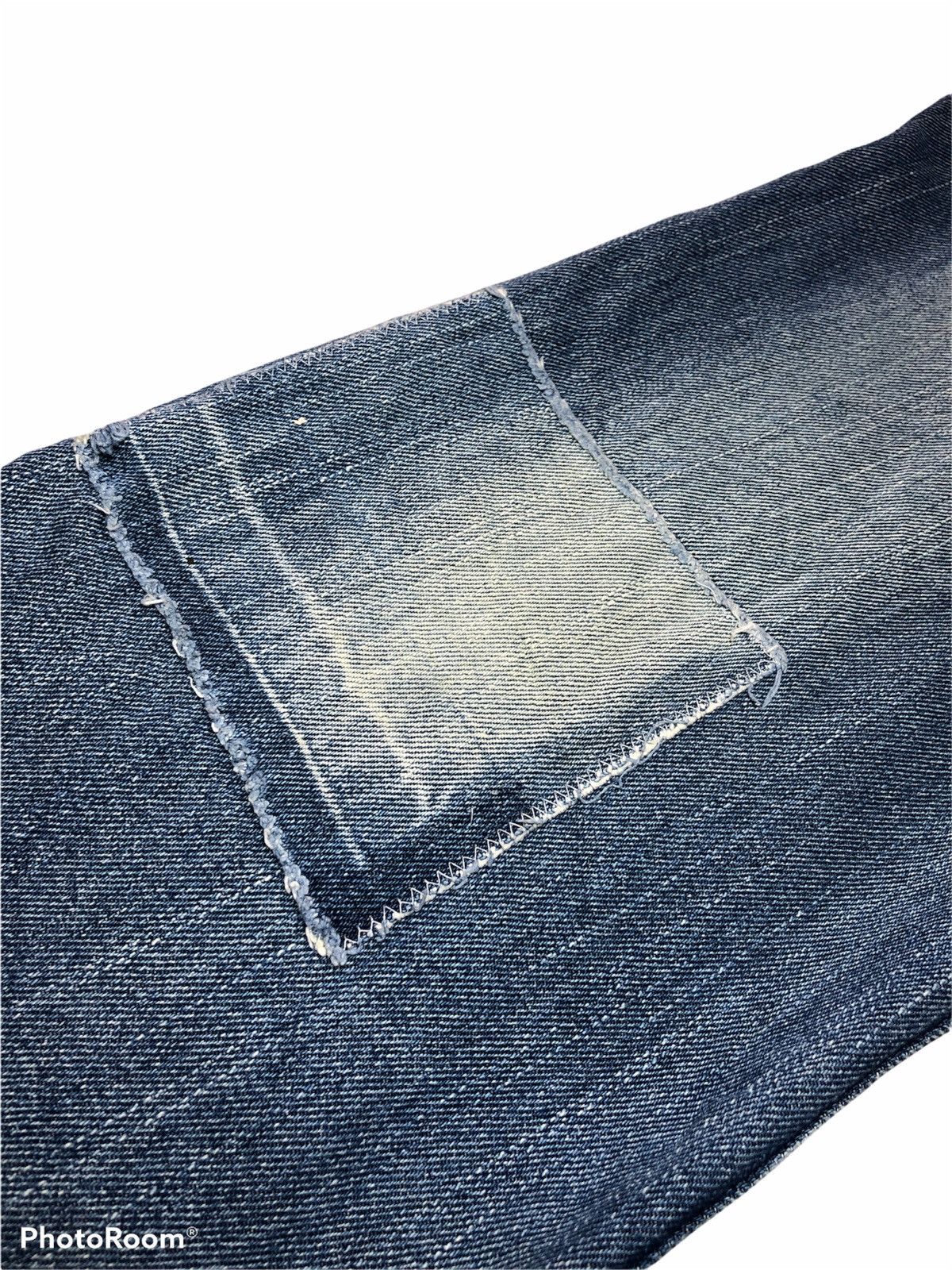 Japanese Brand patchwork distressed denim by better than one Size US 31 - 10 Thumbnail