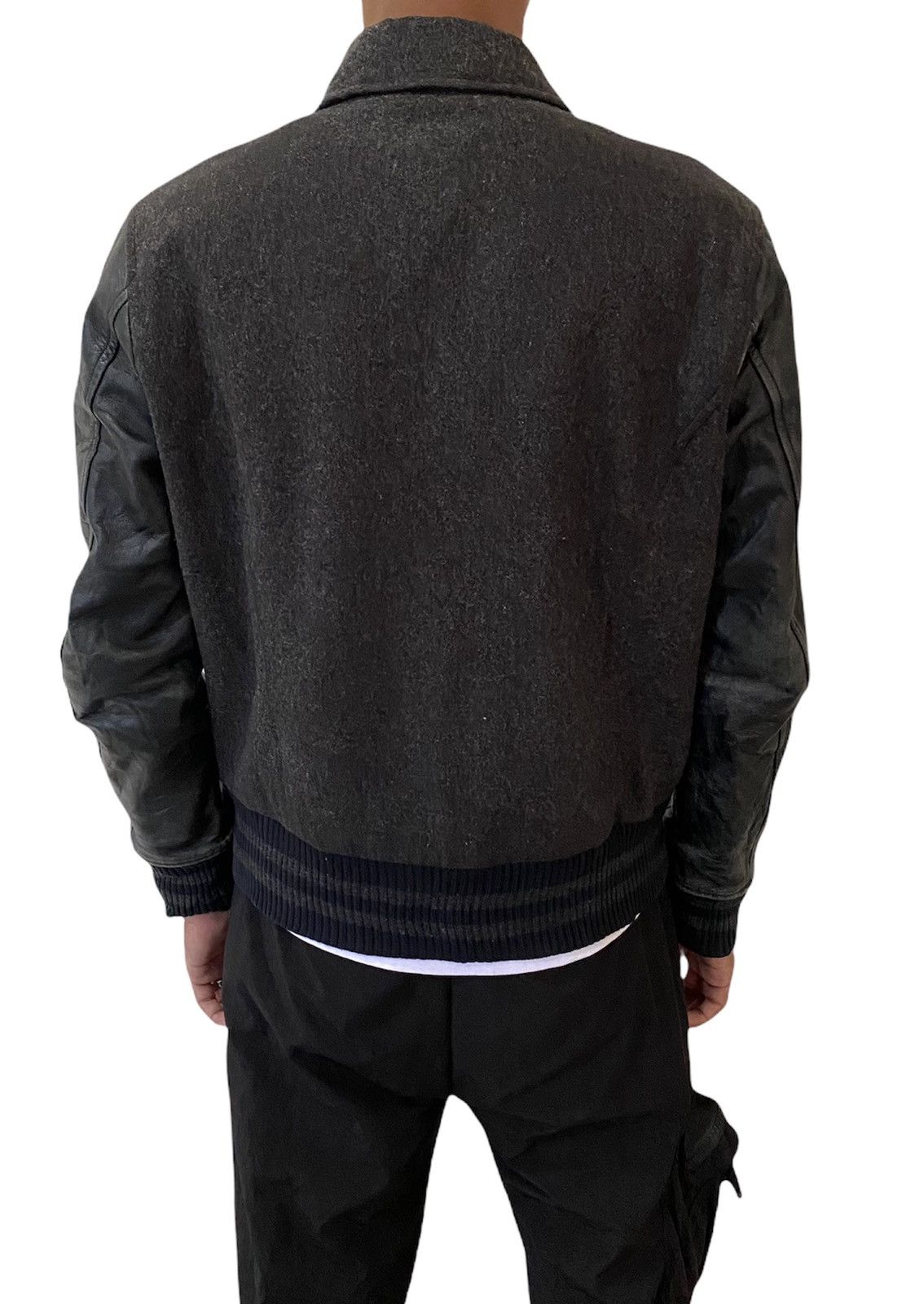 Nicole Club 🔥VINTAGE MONSIEUR NICOLE WOOL LEATHER SLEEVE VARSITY JACKET Size US M / EU 48-50 / 2 - 10 Thumbnail