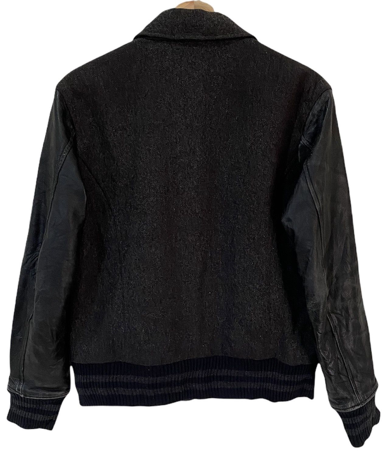 Nicole Club 🔥VINTAGE MONSIEUR NICOLE WOOL LEATHER SLEEVE VARSITY JACKET Size US M / EU 48-50 / 2 - 3 Thumbnail