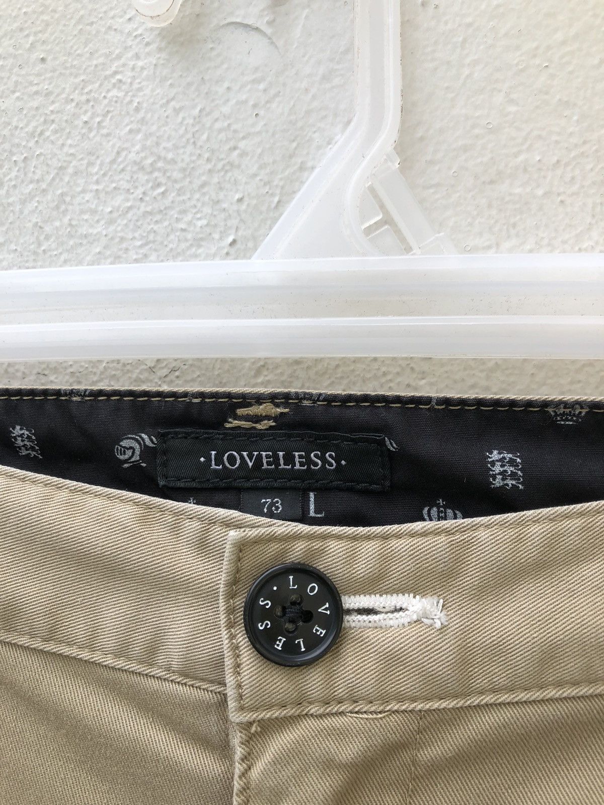 LOVELESS Japan Skull Cross Bone Side Tape Chino Trouser Pant