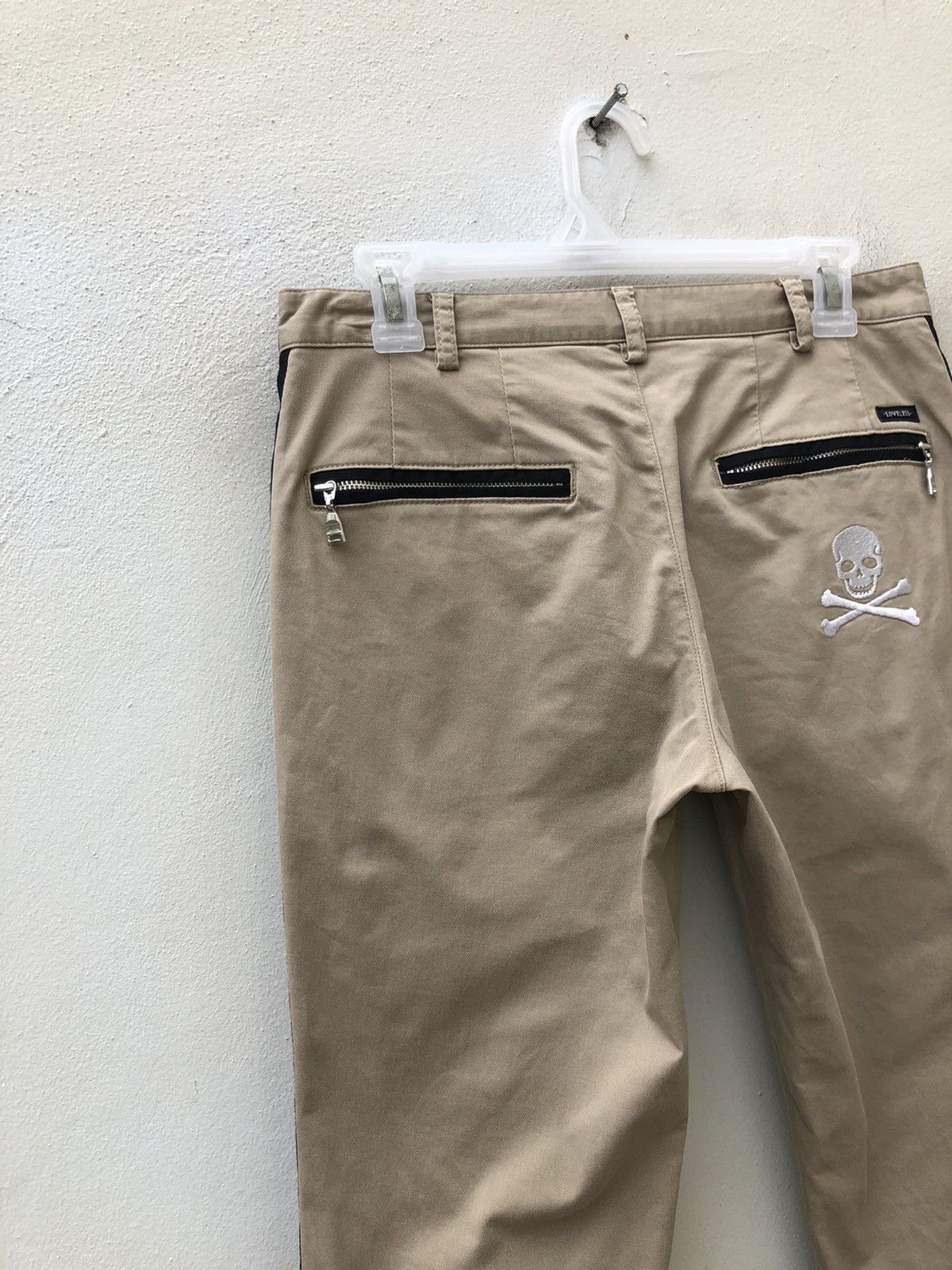 LOVELESS Japan Skull Cross Bone Side Tape Chino Trouser Pant