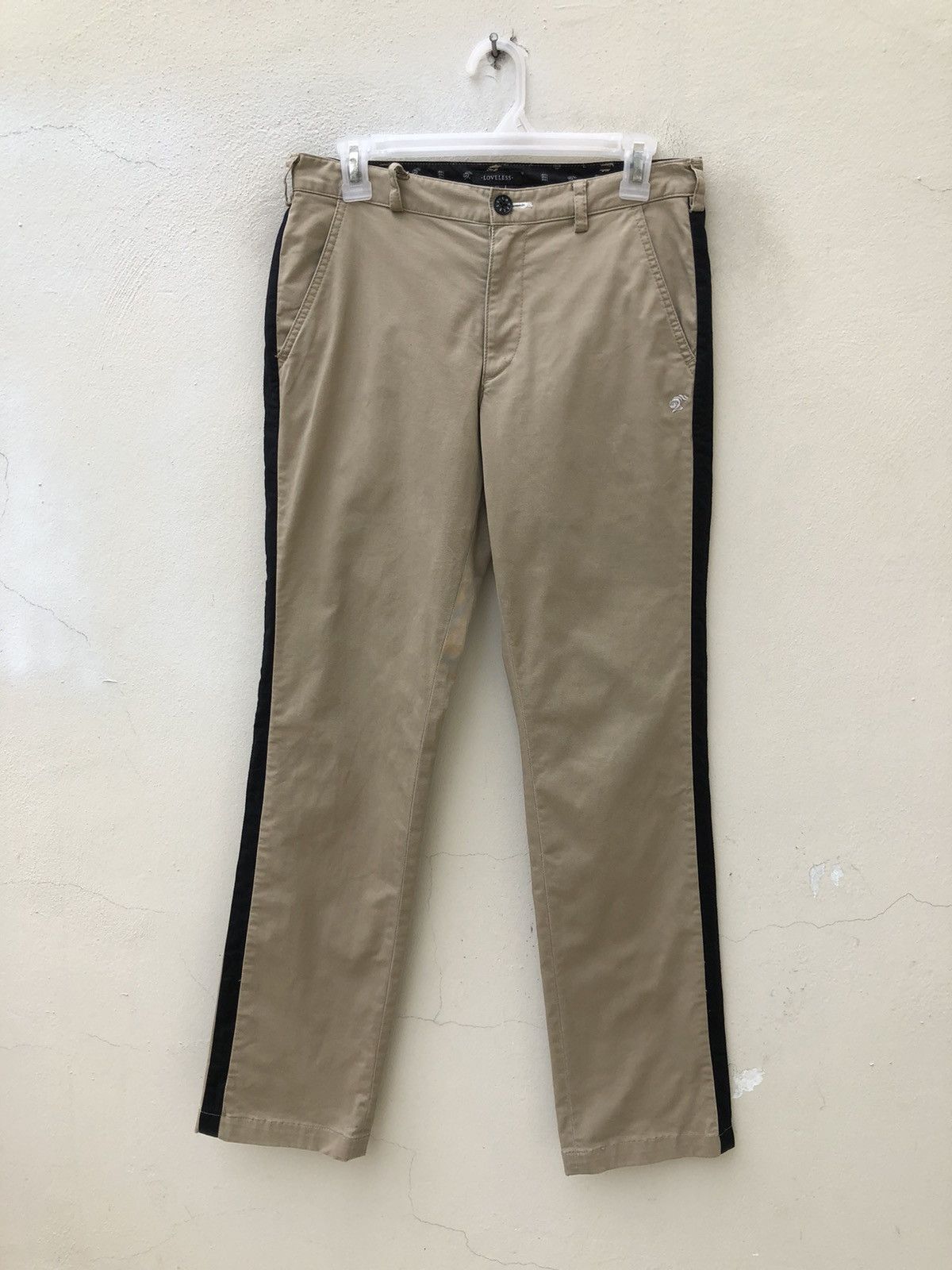 LOVELESS Japan Skull Cross Bone Side Tape Chino Trouser Pant