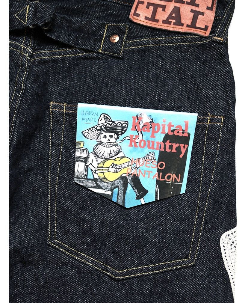 Kapital Kapital 12.5oz Mexican Bone Denim Skelton 5P OKAGILLY 32inch Size US 32 / EU 48 - 8 Thumbnail