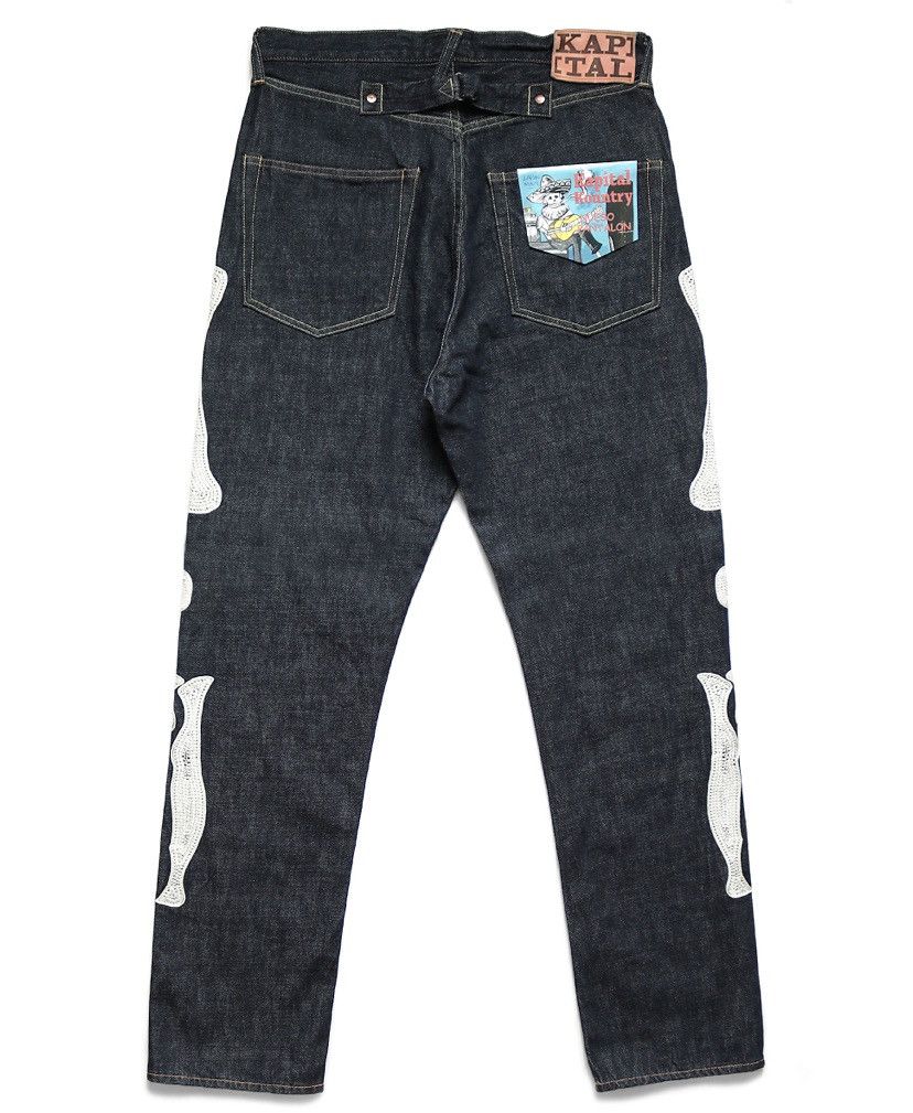 Kapital Kapital 12.5oz Mexican Bone Denim Skelton 5P OKAGILLY 32inch Size US 32 / EU 48 - 3 Thumbnail