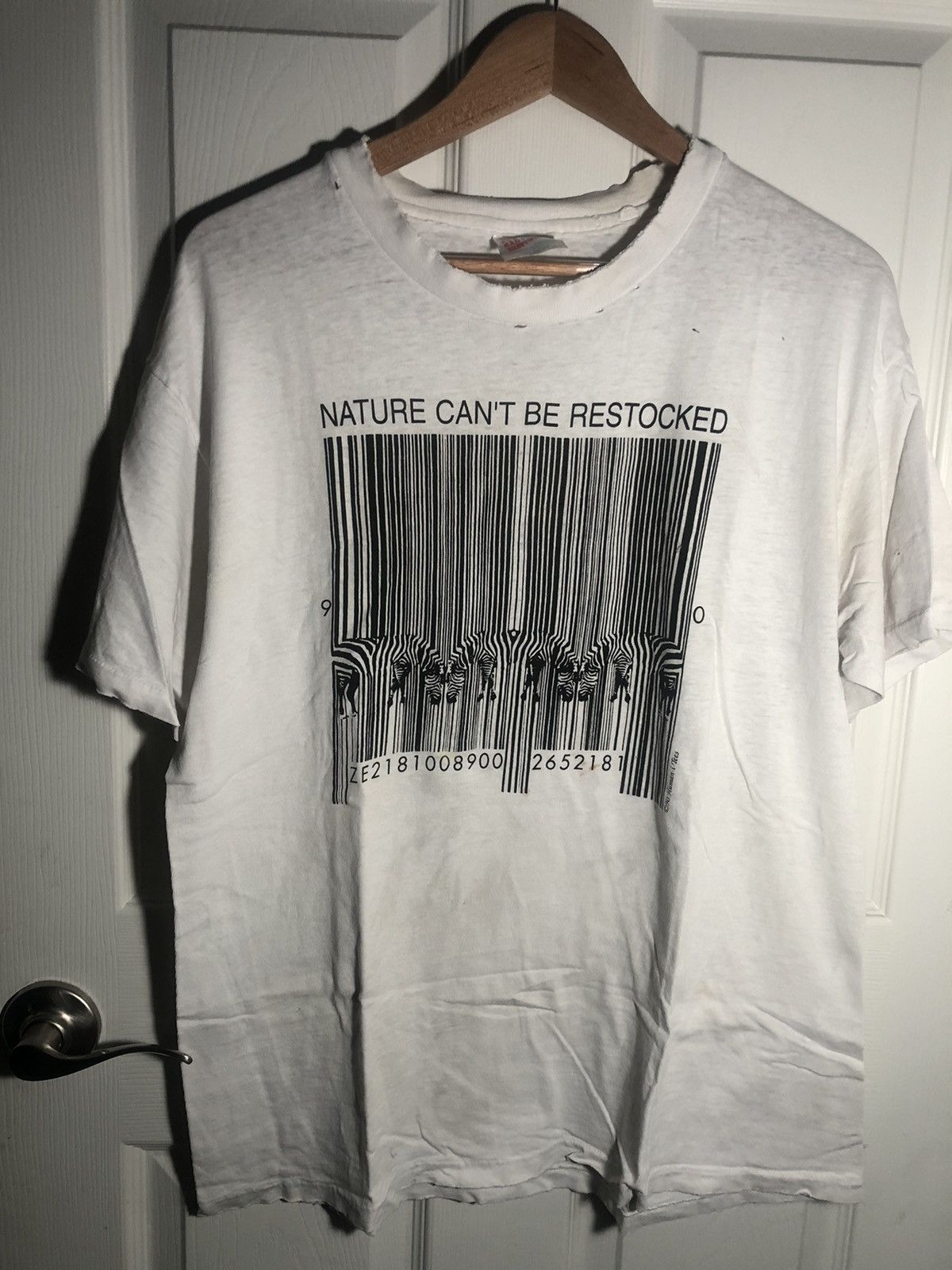 Vintage VINTAGE NATURE CANT BE RESTOCKED ZEBRAS SHIRT LARGE