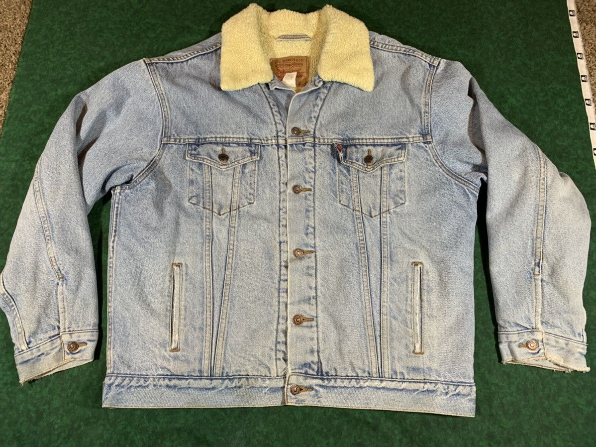 Vintage Vtg Levis Denim Sherpa Jean Jacket - 70520-0315 - Trucker | Grailed