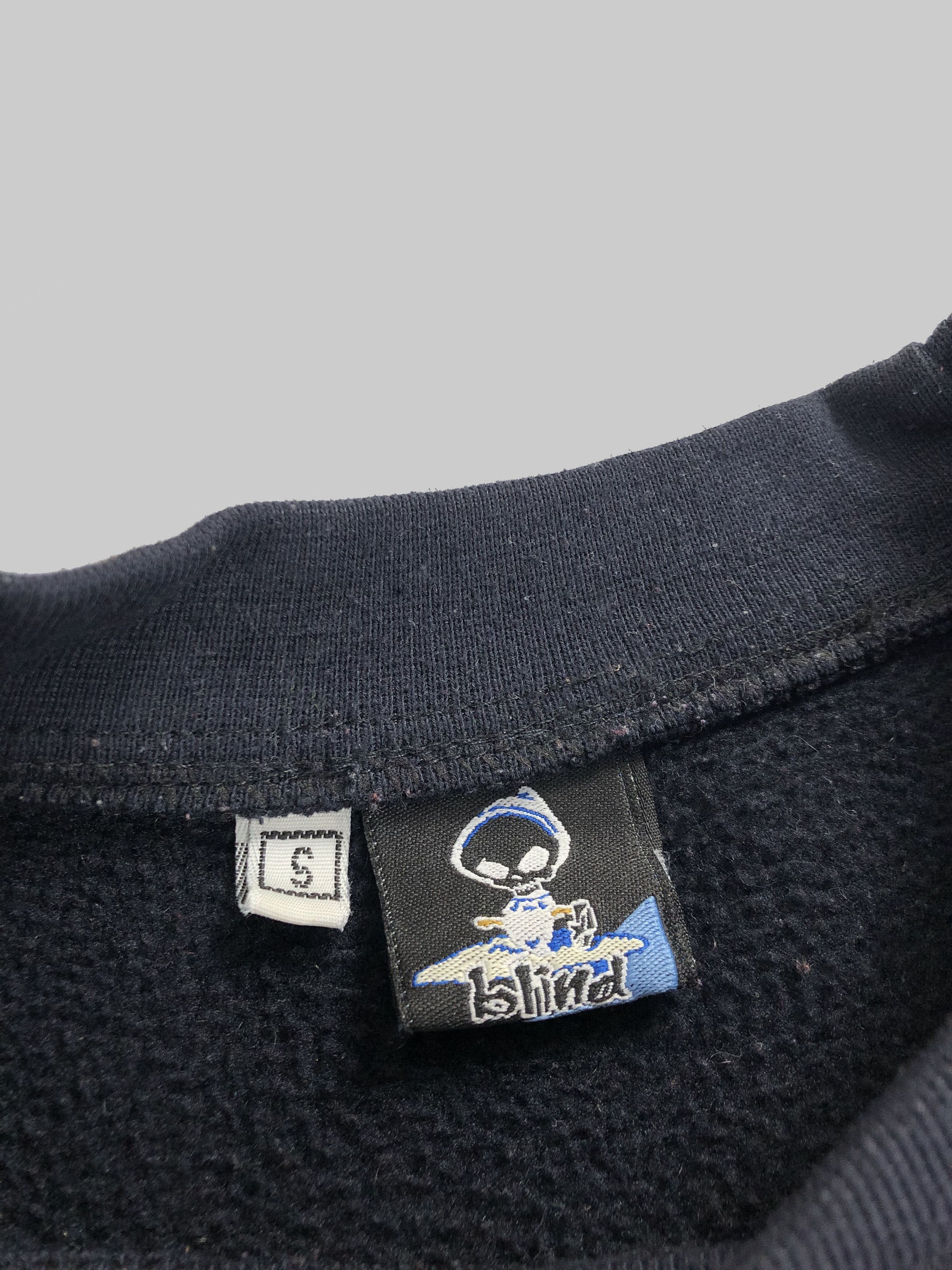 Hook-Ups Vintage 90s Blind Skateboards Reaper sweatshirt (Workshop) Size US S / EU 44-46 / 1 - 8 Thumbnail