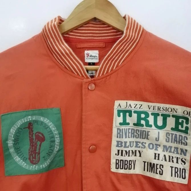 Japanese Brand 💣OFFER Vtg A JAZZ VERSION OF TRUE Varsity Jacket Size US L / EU 52-54 / 3 - 2 Thumbnail