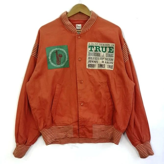 Japanese Brand 💣OFFER Vtg A JAZZ VERSION OF TRUE Varsity Jacket Size US L / EU 52-54 / 3 - 1 Thumbnail