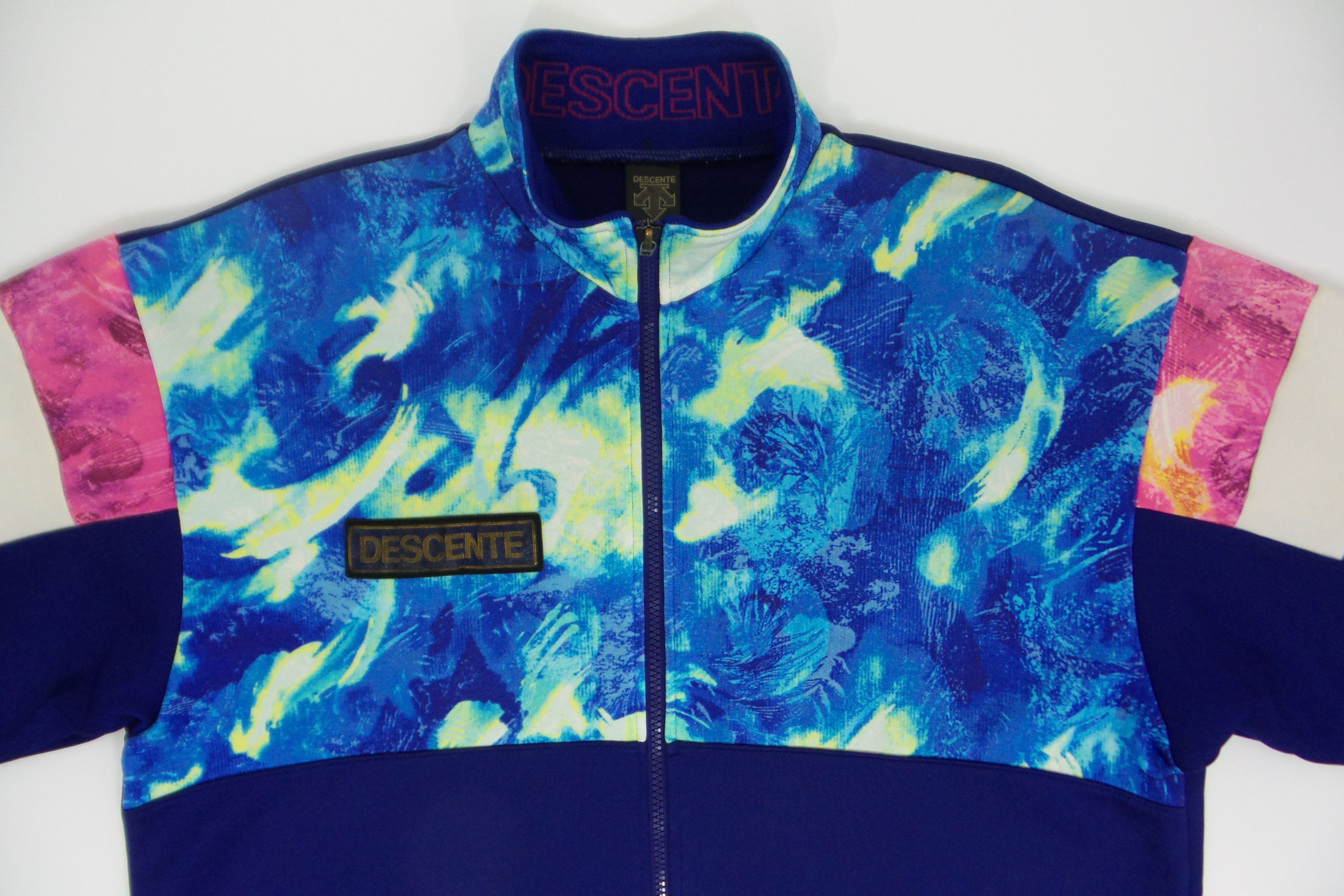 Descente × Japanese Brand Descente Blue / Multicolor 'Competition' Zipper Jackets Size US L / EU 52-54 / 3 - 2 Thumbnail