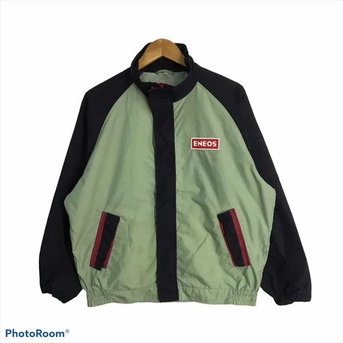 Japanese Brand 💣 OFFER Vtg 90's ENEON Windbreaker Worker Jacket Size US L / EU 52-54 / 3 - 1 Thumbnail